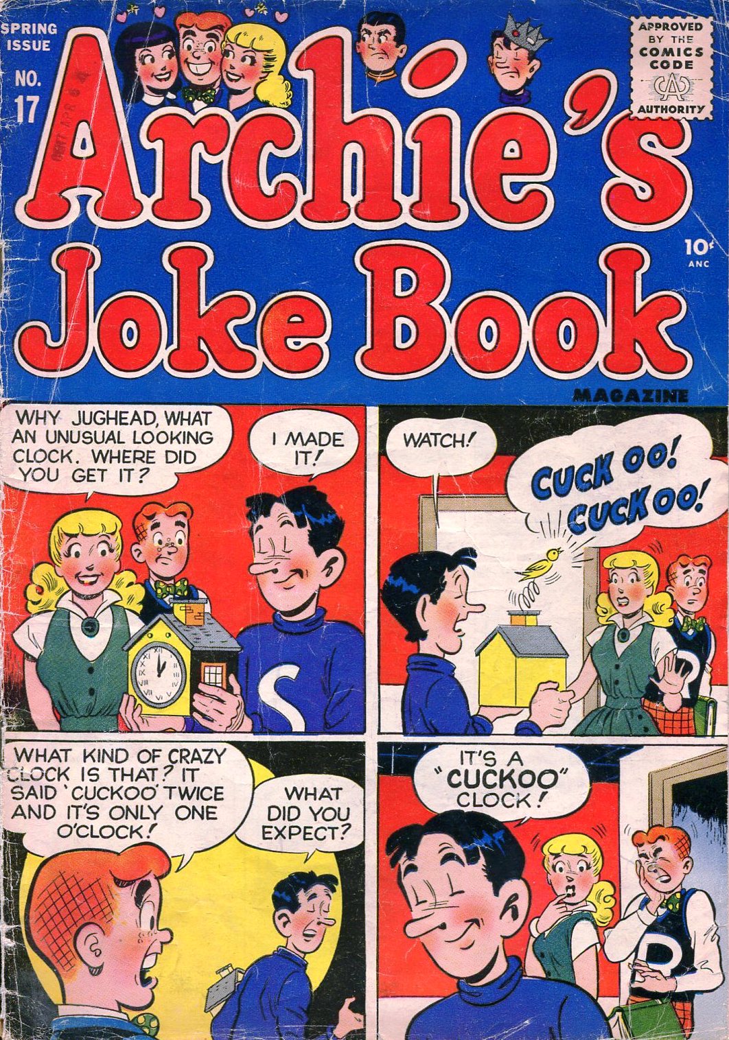 Read online Archie's Joke Book Magazine comic -  Issue #17 - 1