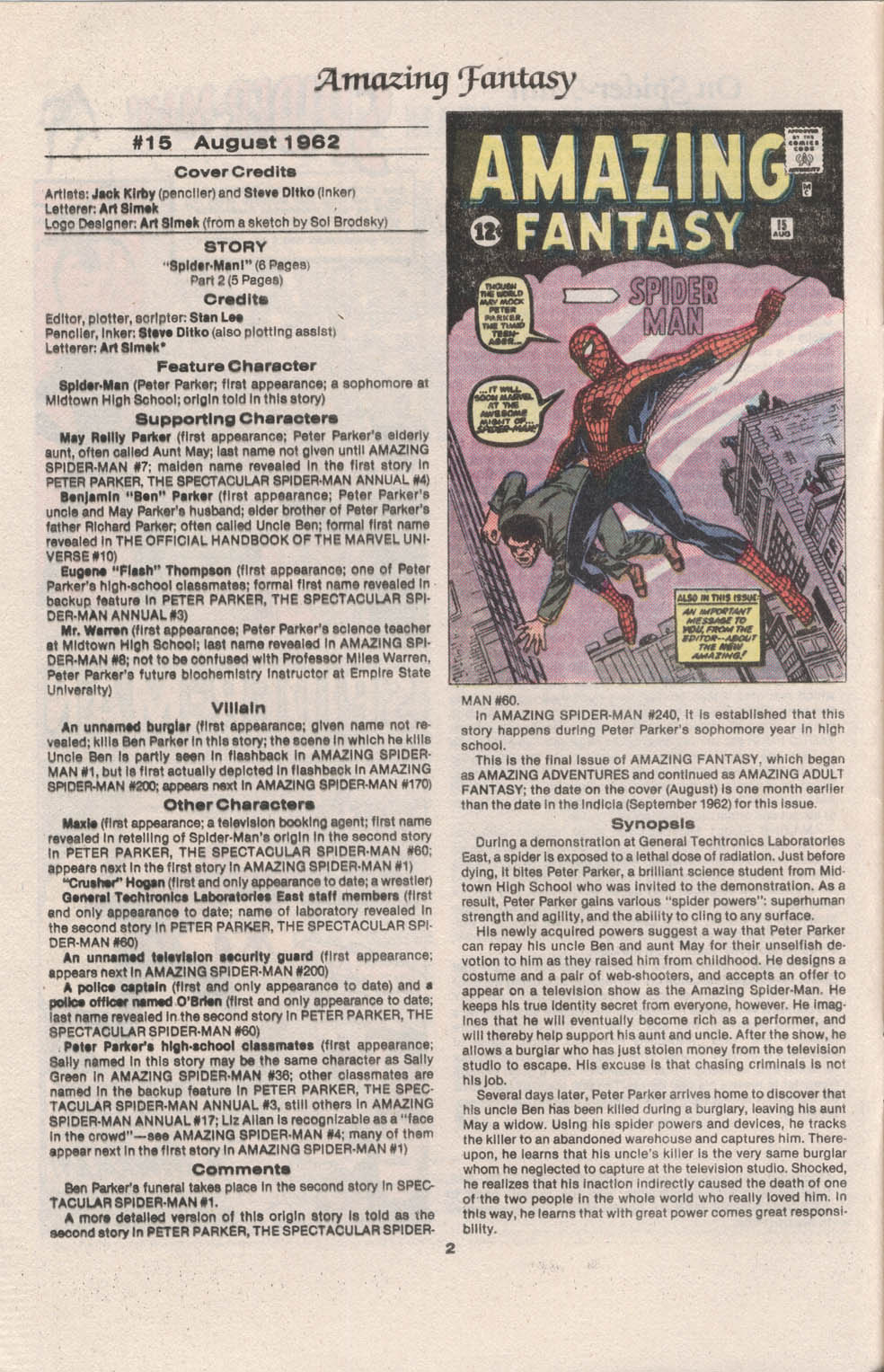 Read online The Official Marvel Index to The Amazing Spider-Man comic -  Issue #1 - 4