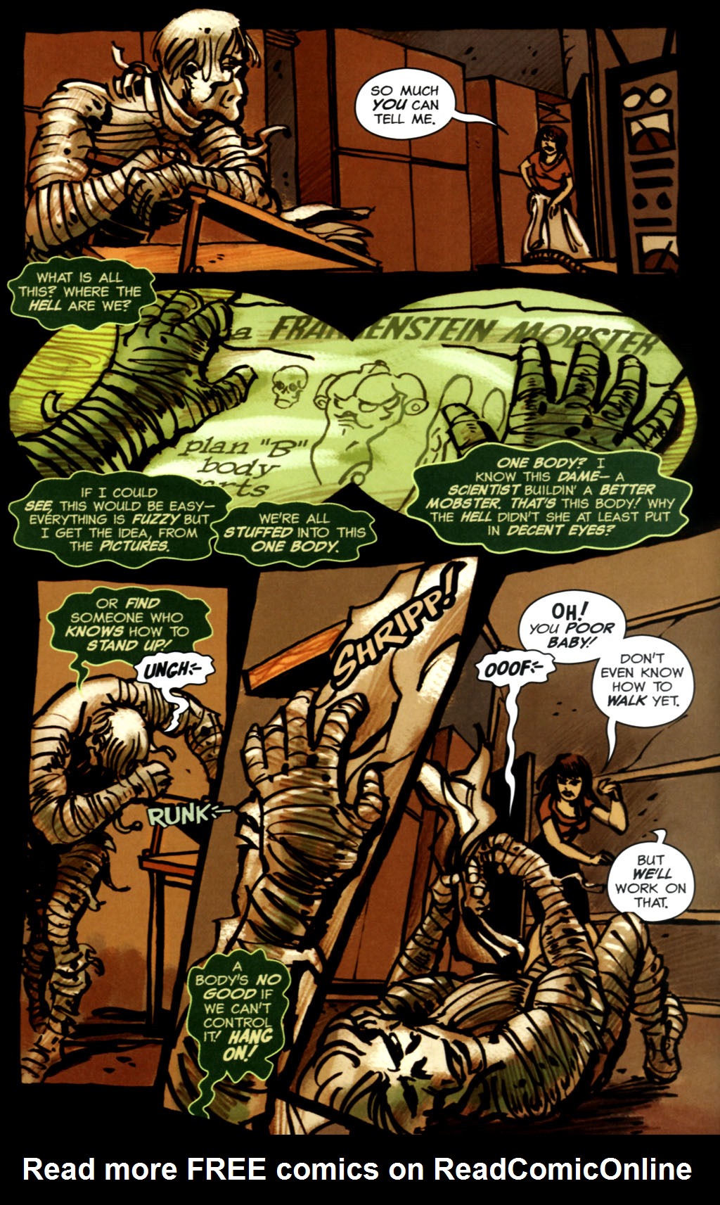 Read online Frankenstein Mobster comic -  Issue #2 - 14