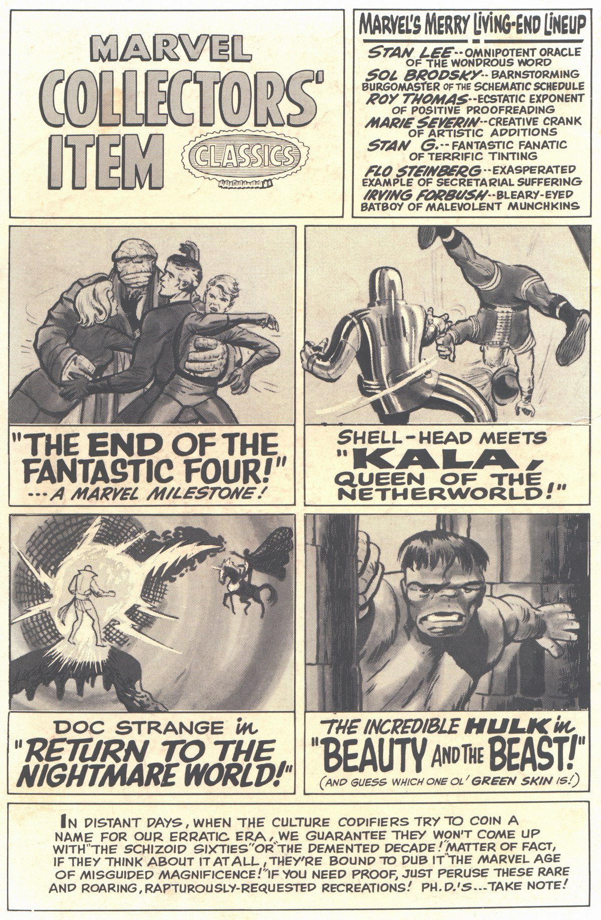 Read online Marvel Collectors' Item Classics comic -  Issue #6 - 2