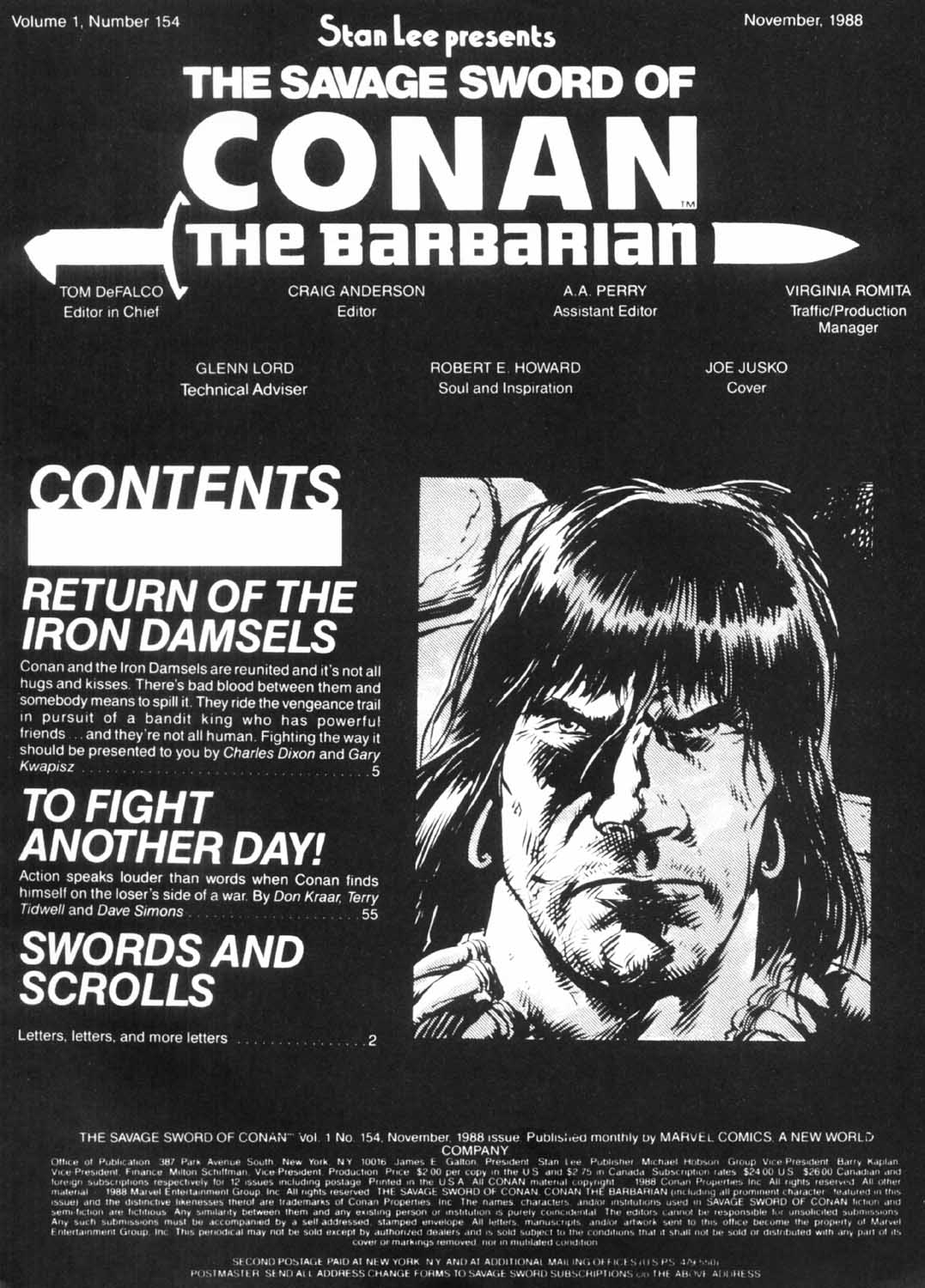 Read online The Savage Sword Of Conan comic -  Issue #154 - 3