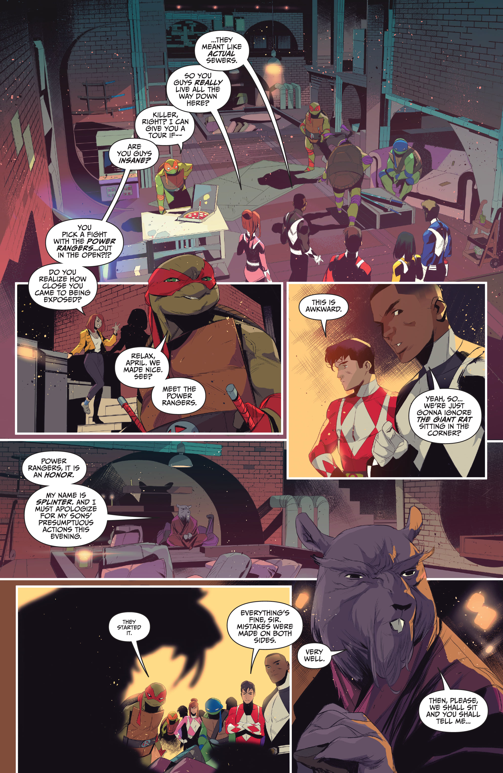 Read online Mighty Morphin Power Rangers: Teenage Mutant Ninja Turtles comic -  Issue #2 - 8