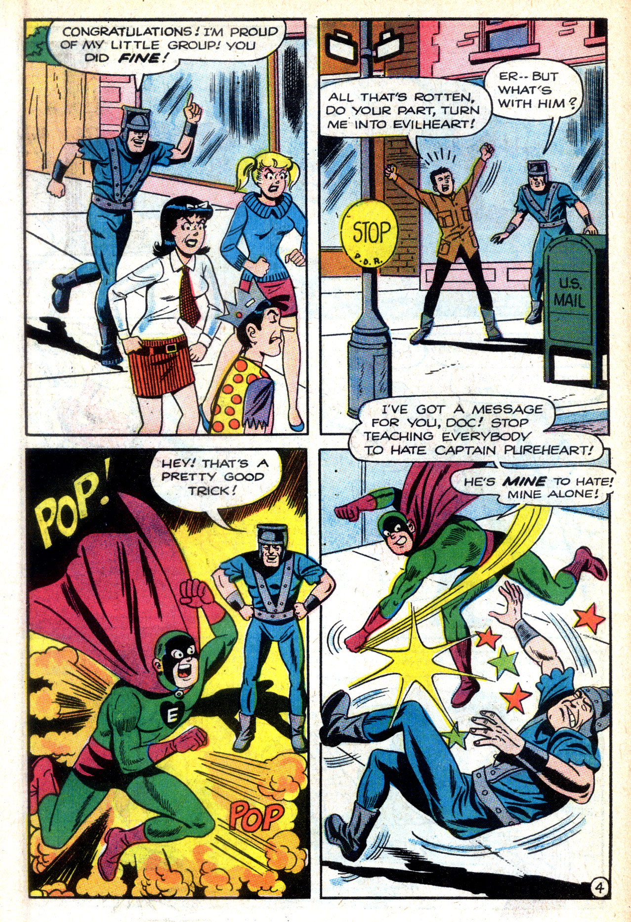Read online Archie as Captain Pureheart comic -  Issue #5 - 6
