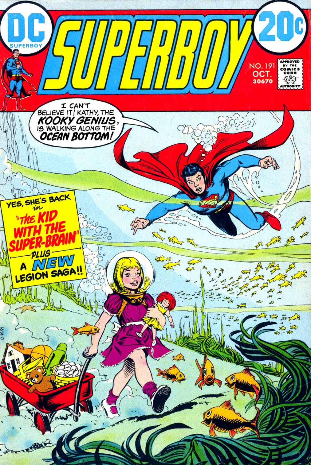 Read online Superboy (1949) comic -  Issue #191 - 1