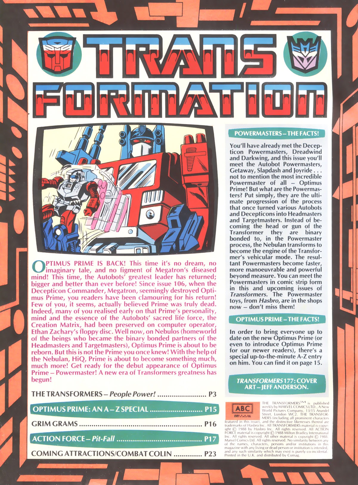 Read online The Transformers (UK) comic -  Issue #177 - 2