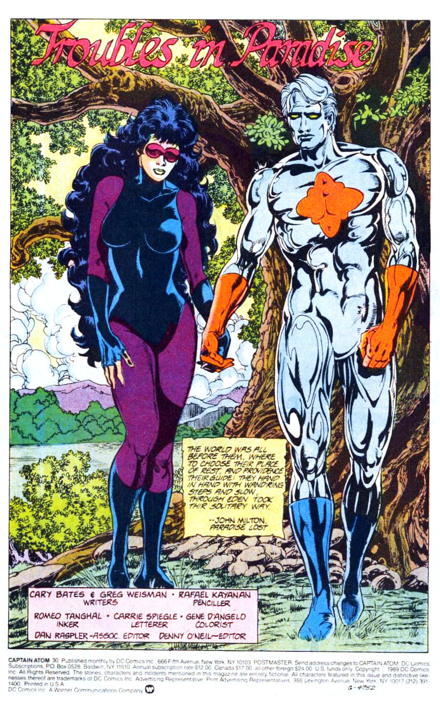 Read online Captain Atom (1987) comic -  Issue #30 - 2