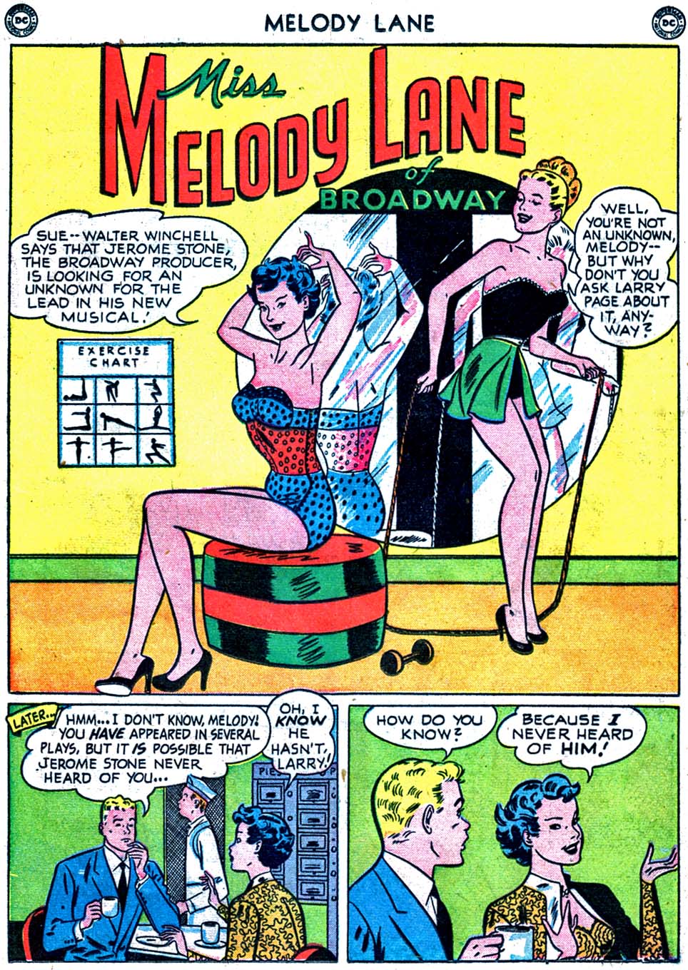 Read online Miss Melody Lane of Broadway comic -  Issue #2 - 27