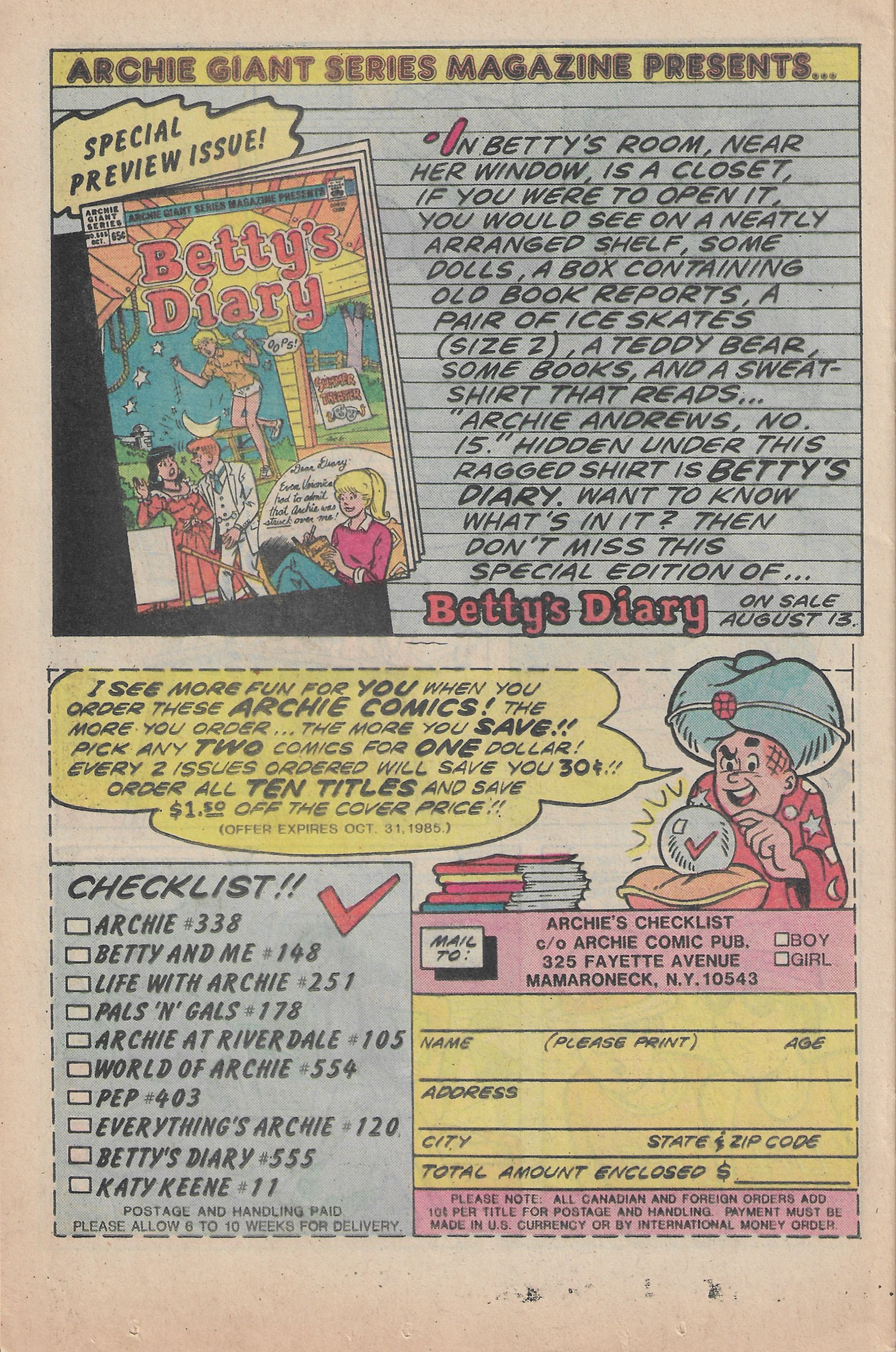 Read online Archie Giant Series Magazine comic -  Issue #554 - 24