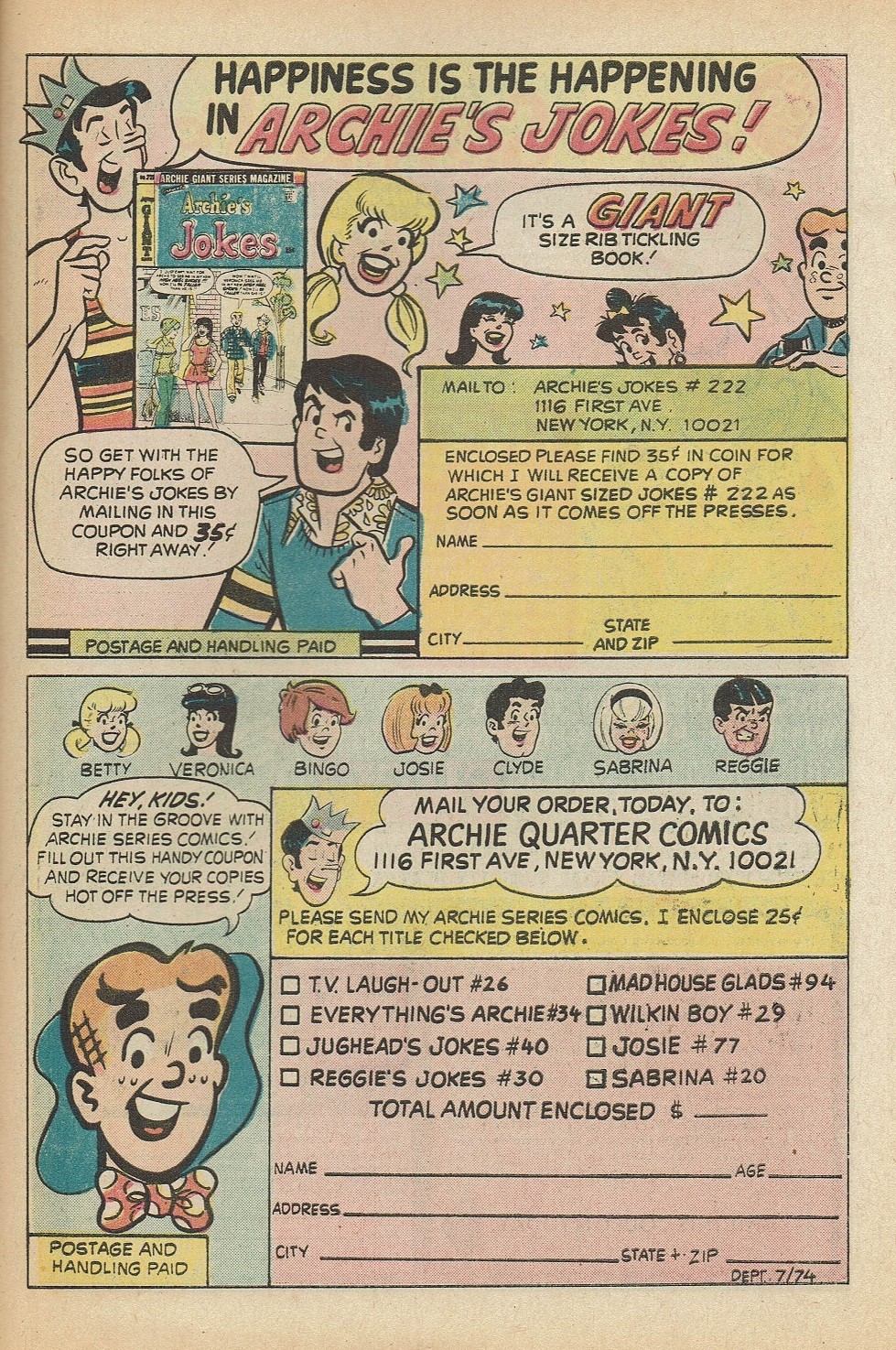 Read online Archie's Joke Book Magazine comic -  Issue #198 - 27