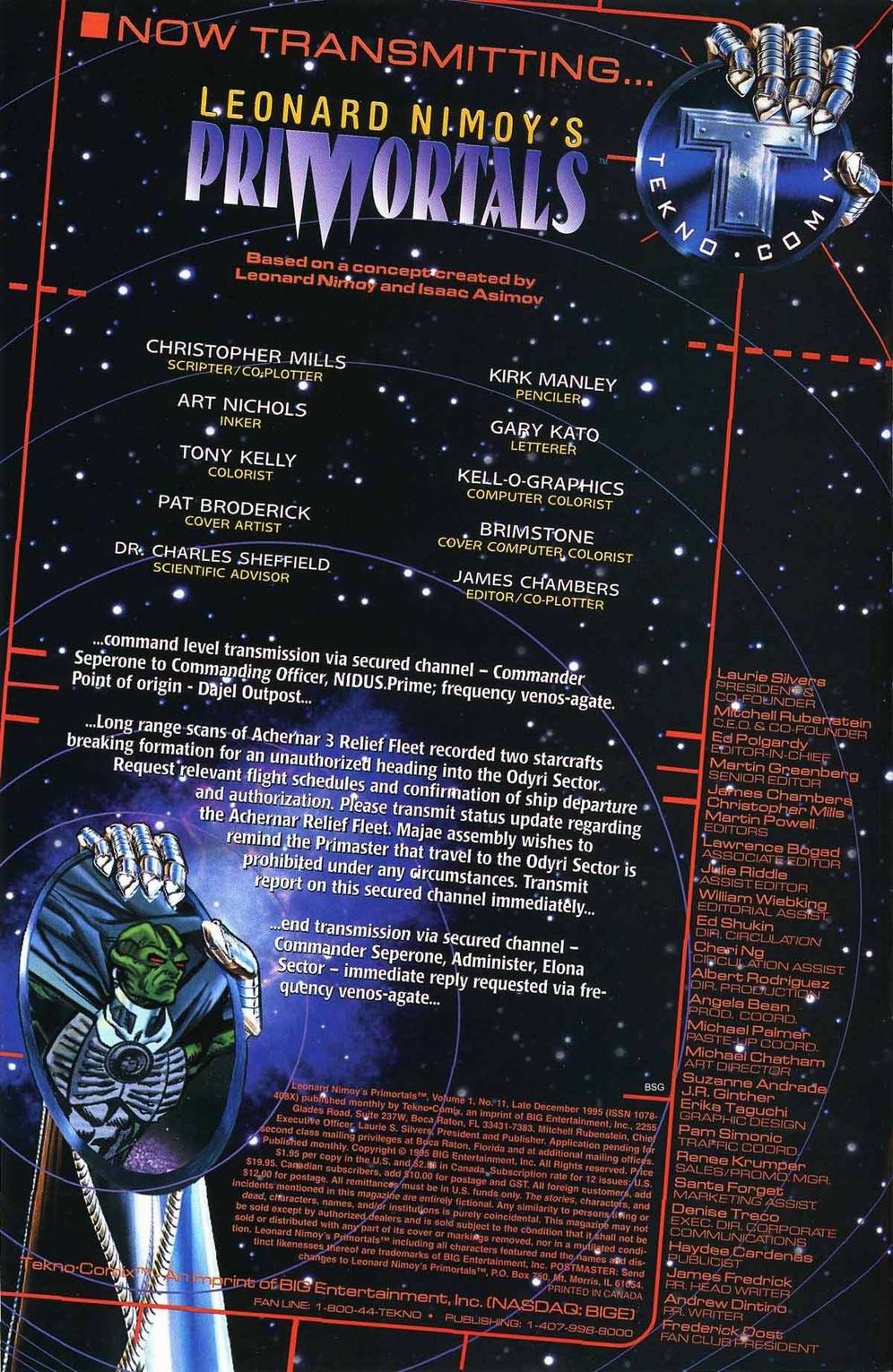 Read online Leonard Nimoy's Primortals (1995) comic -  Issue #11 - 2