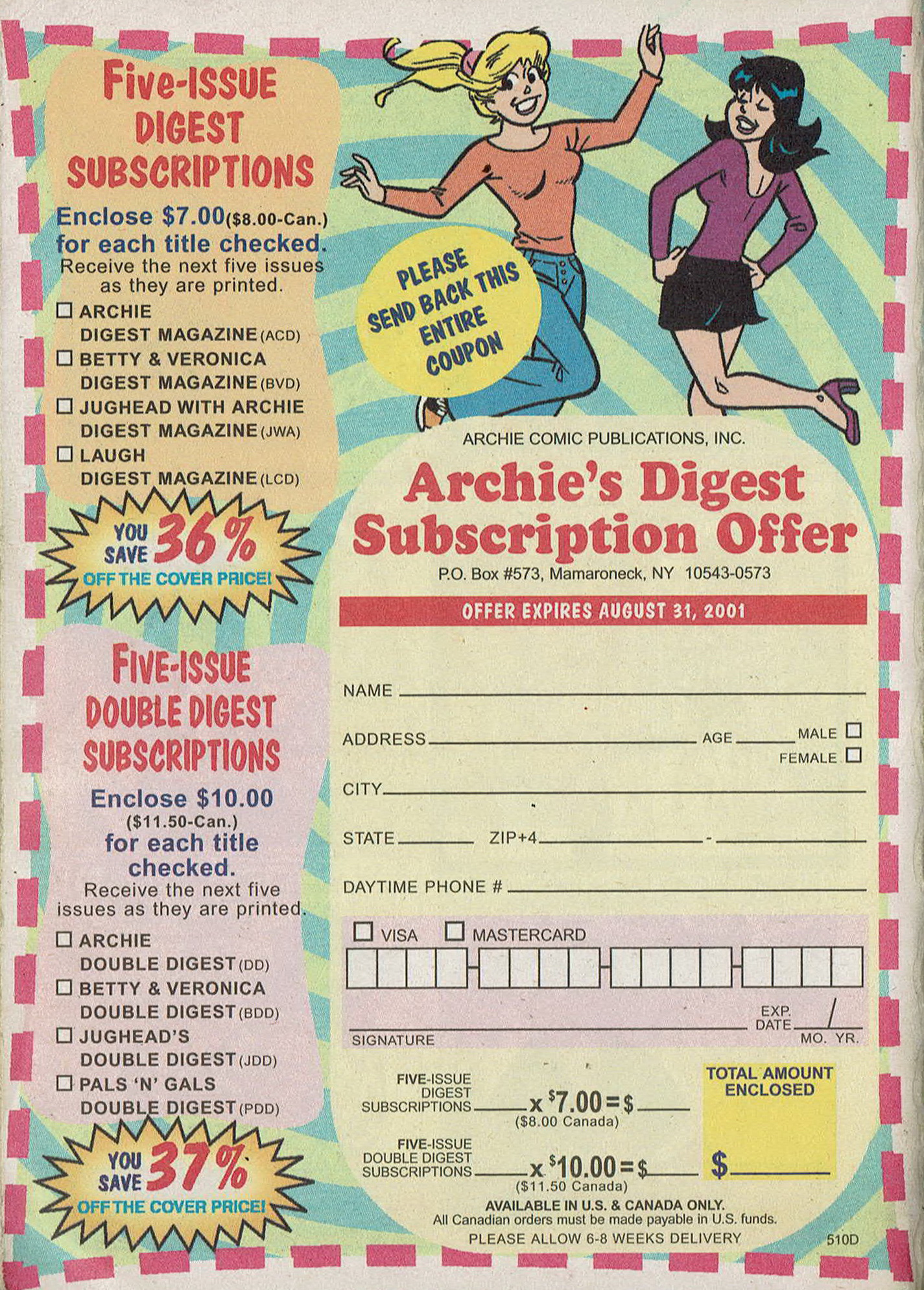 Read online Archie's Pals 'n' Gals Double Digest Magazine comic -  Issue #59 - 193
