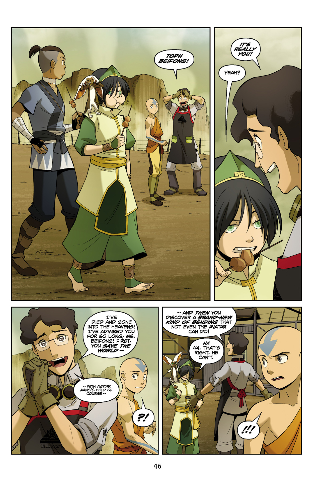 Read online Nickelodeon Avatar: The Last Airbender - The Rift comic -  Issue # Part 1 - 46