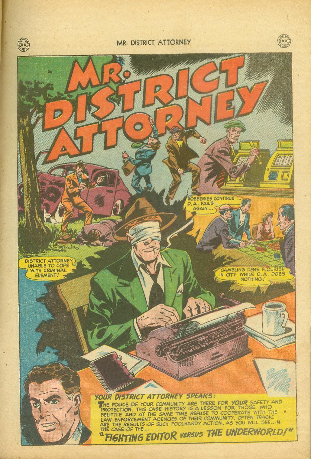Read online Mr. District Attorney comic -  Issue #8 - 41