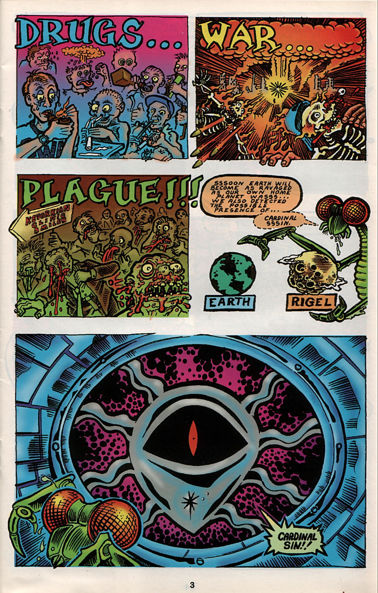 Read online Slavepit Funnies Featuring Gwar comic -  Issue #4 - 5
