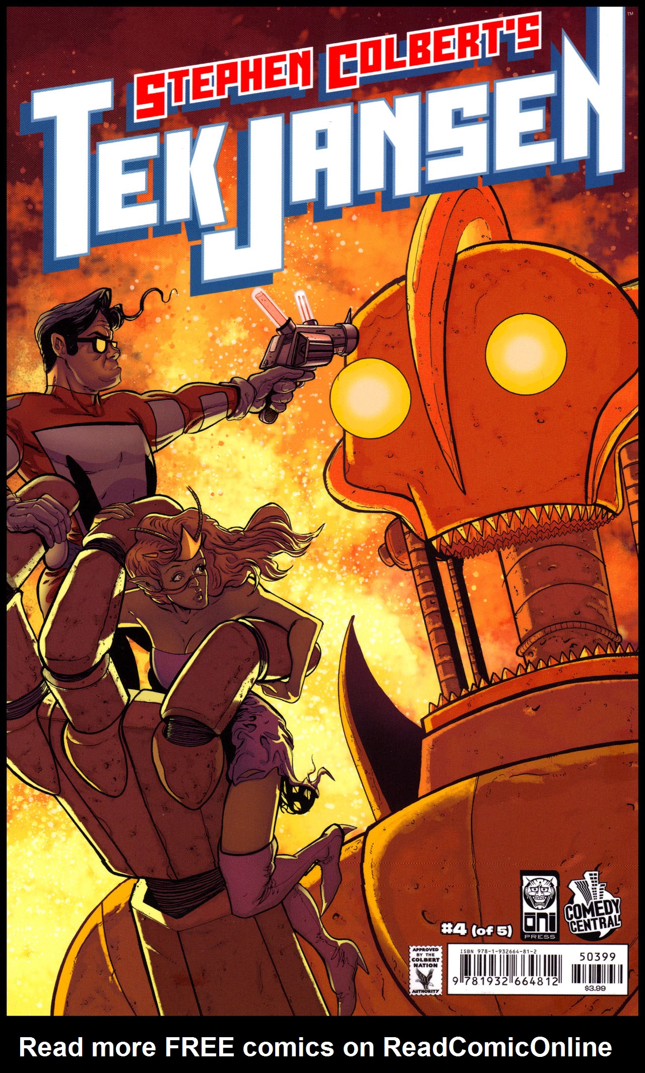 Read online Stephen Colbert's Tek Jansen comic -  Issue #4 - 1