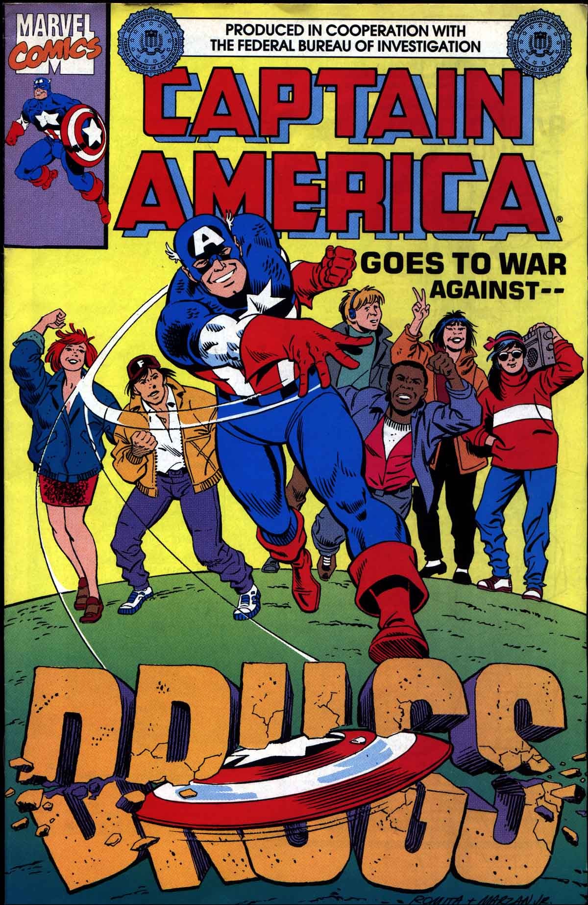 Read online Captain America Goes to War Against Drugs comic -  Issue #1 - 1