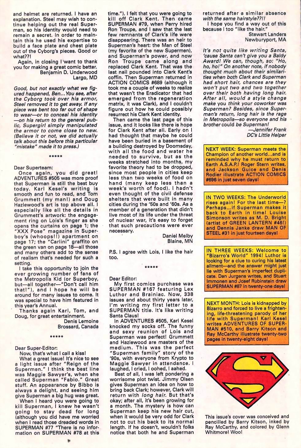 Read online Adventures of Superman (1987) comic -  Issue #509 - 26