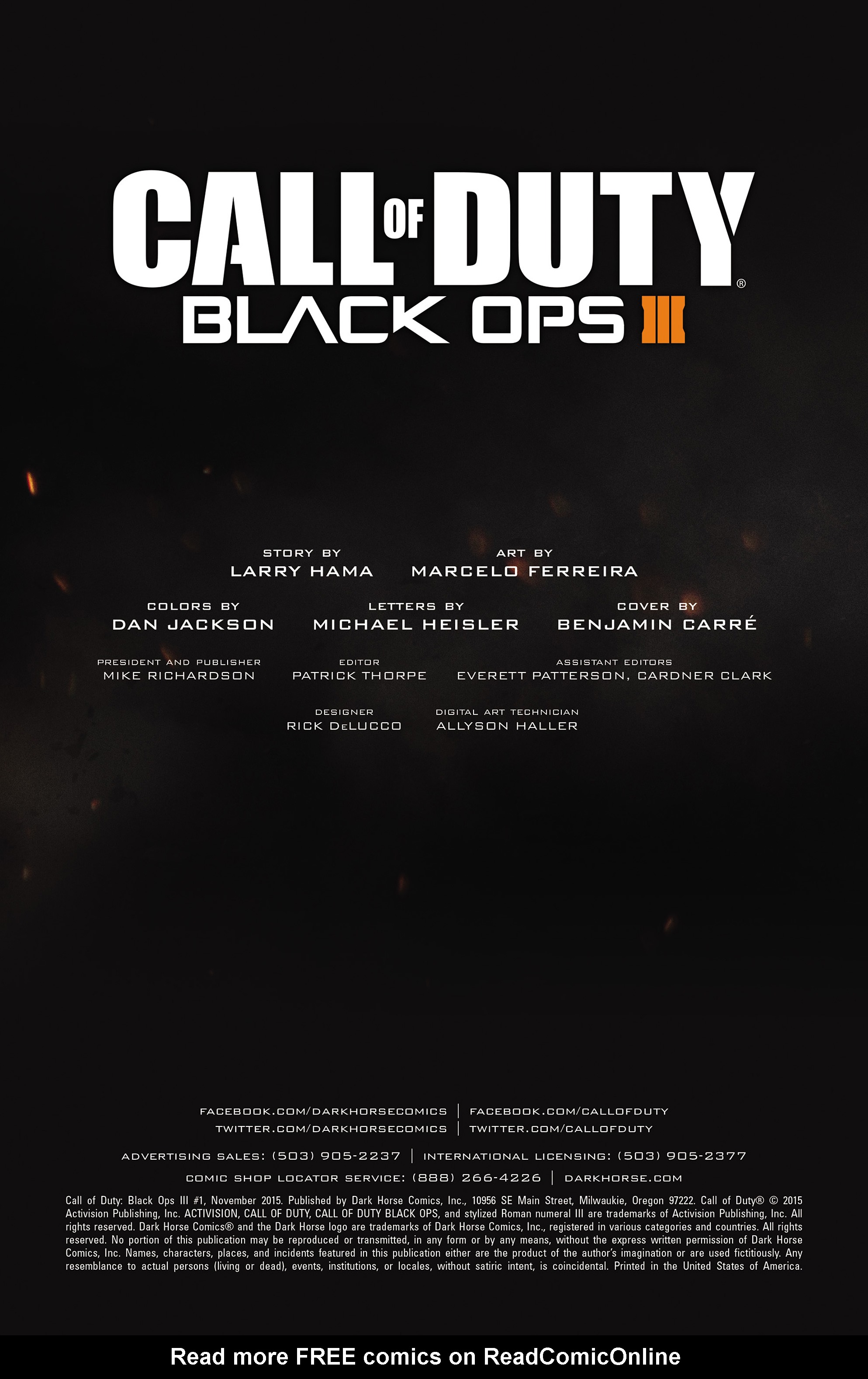 Read online Call of Duty: Black Ops III comic -  Issue #1 - 2