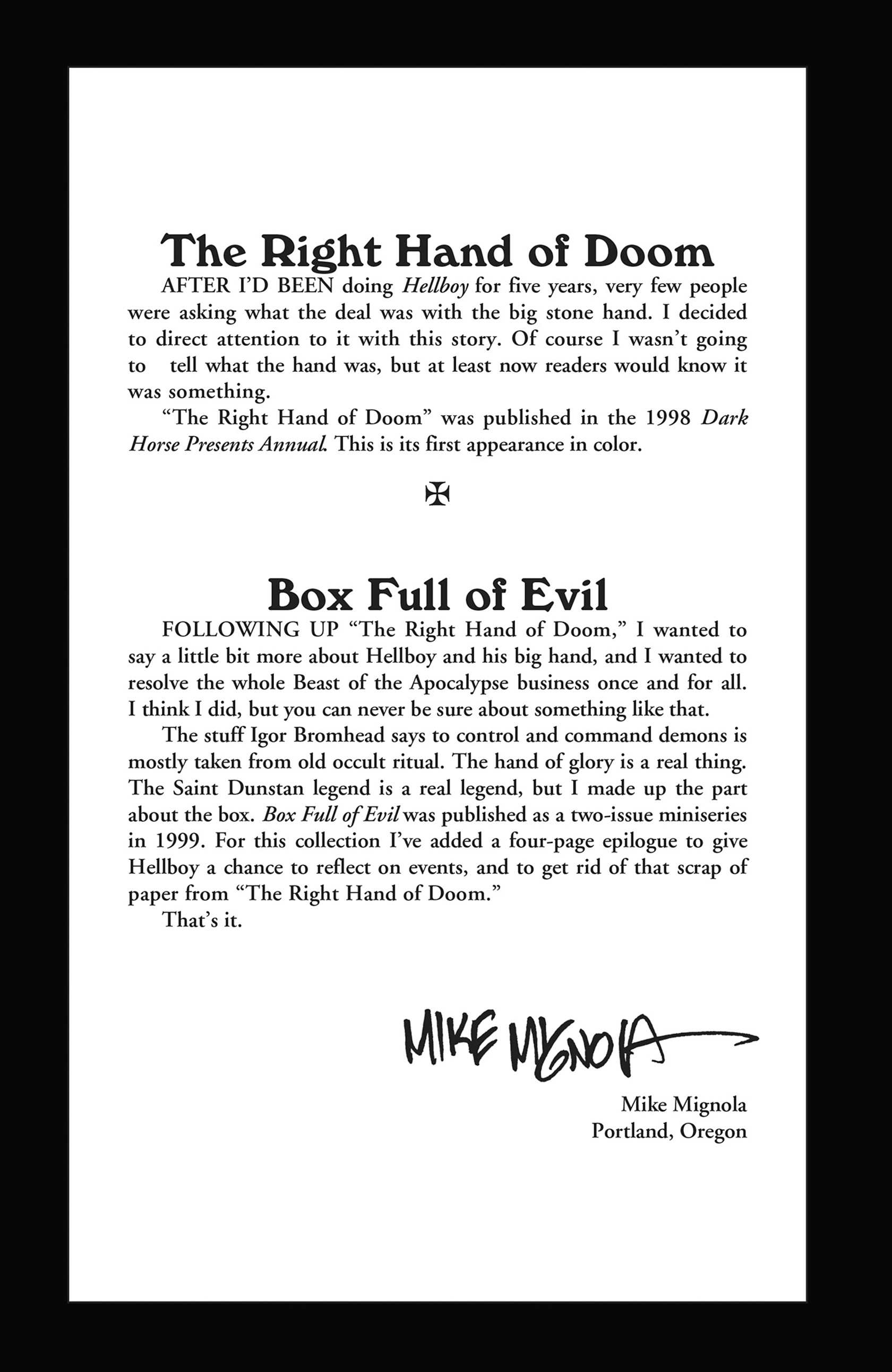 Read online Hellboy: The Right Hand of Doom comic -  Issue # TPB - 65