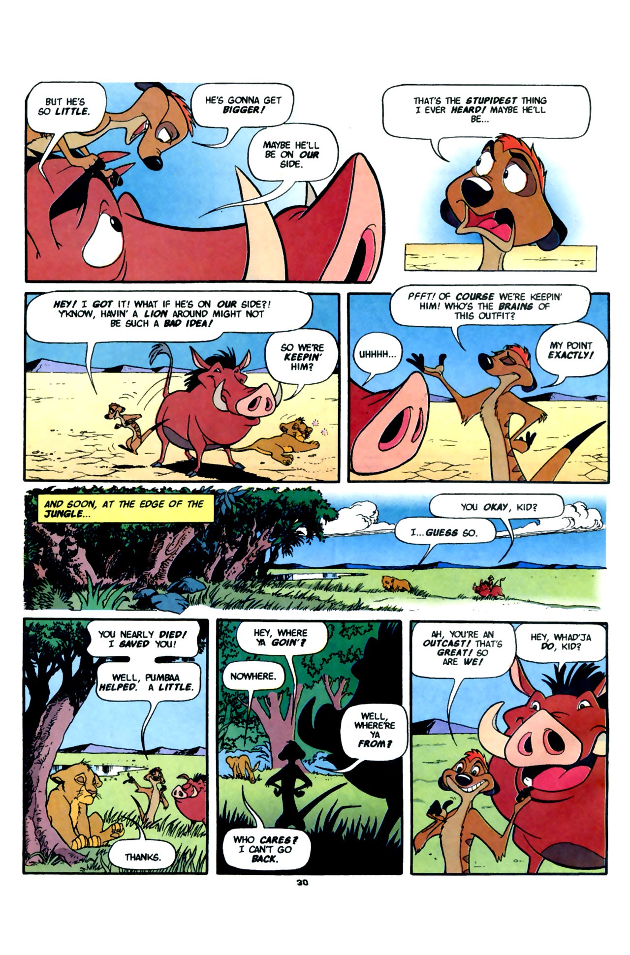 Read online Disney's The Lion King comic -  Issue #1 - 32