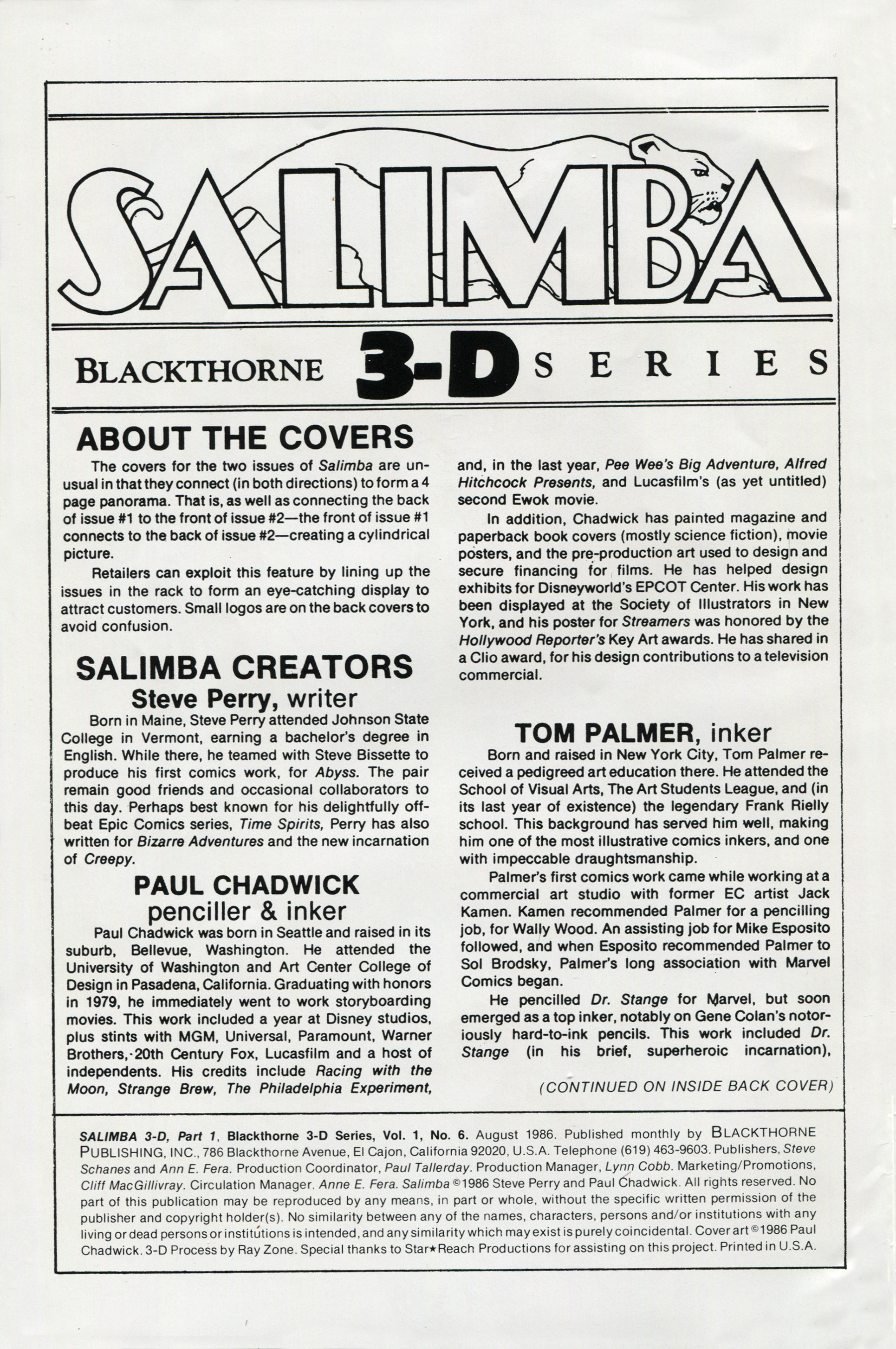 Read online Blackthorne 3-D Series comic -  Issue #6 - 3