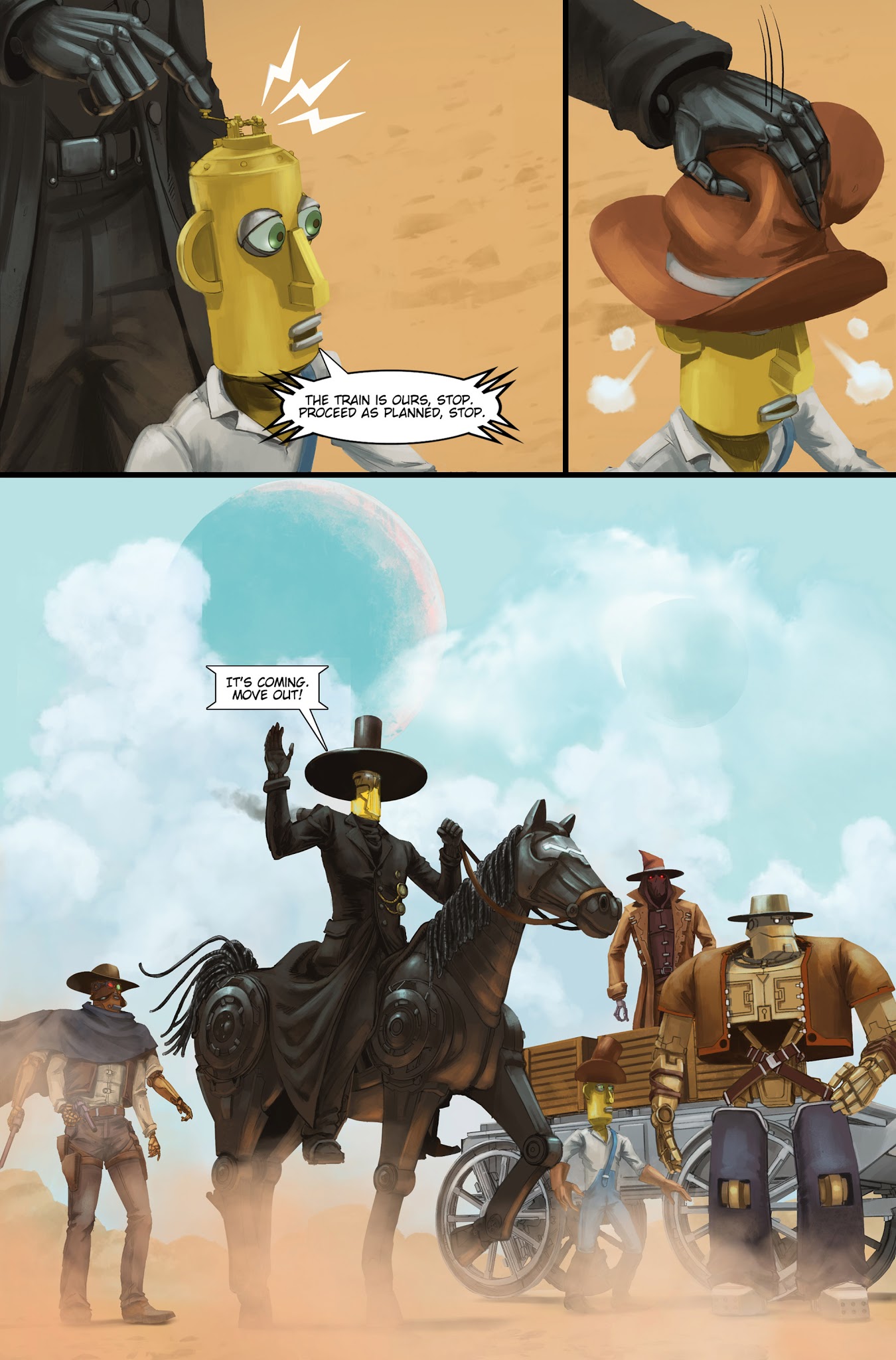 Read online Robot Western comic -  Issue #1 - 21
