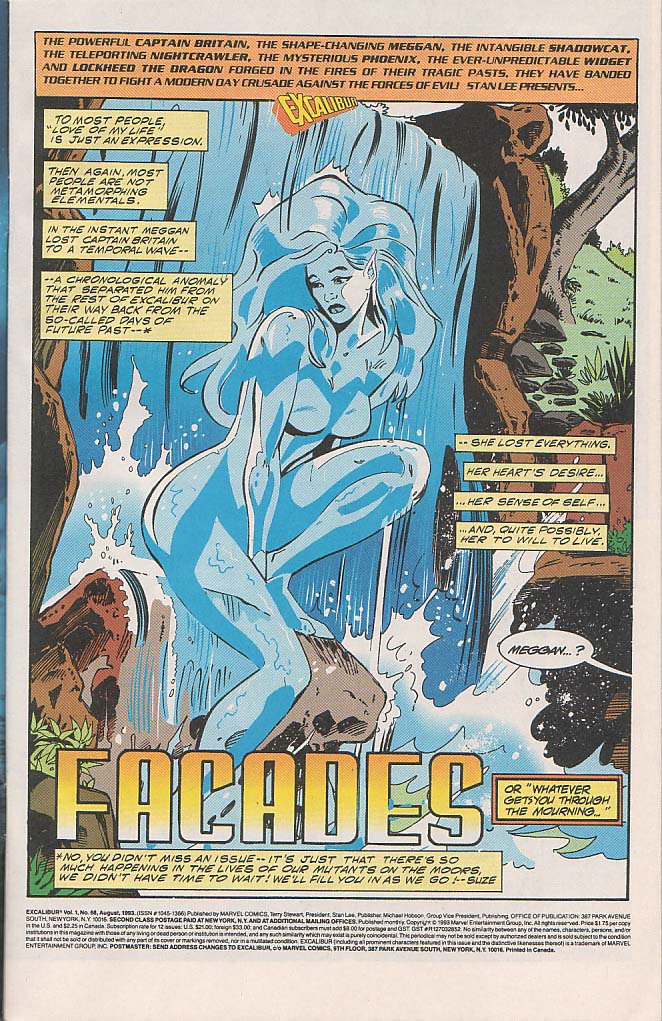 Read online Excalibur (1988) comic -  Issue #68 - 2