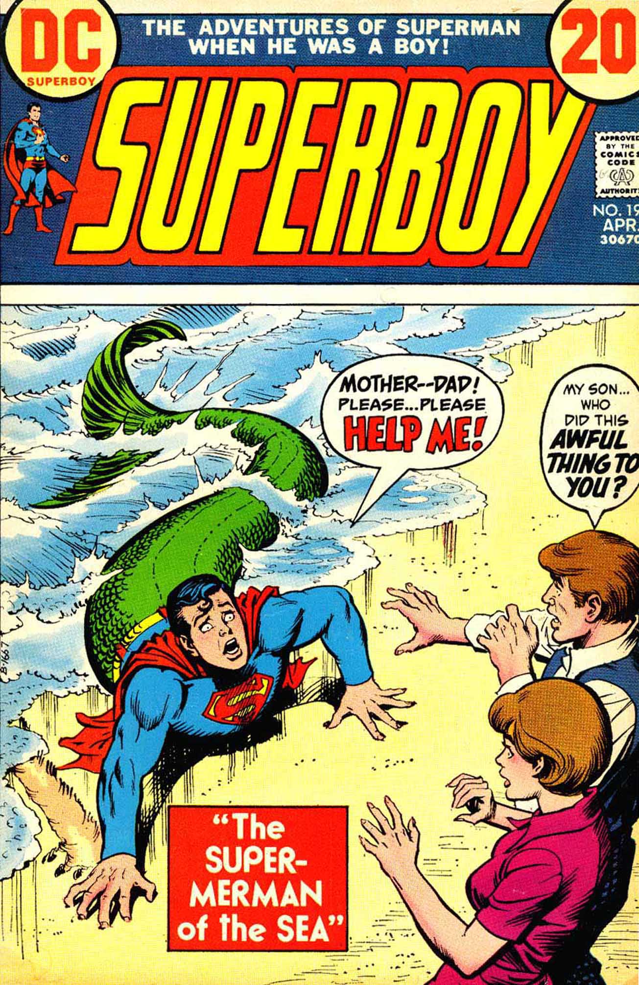 Read online Superboy (1949) comic -  Issue #194 - 1