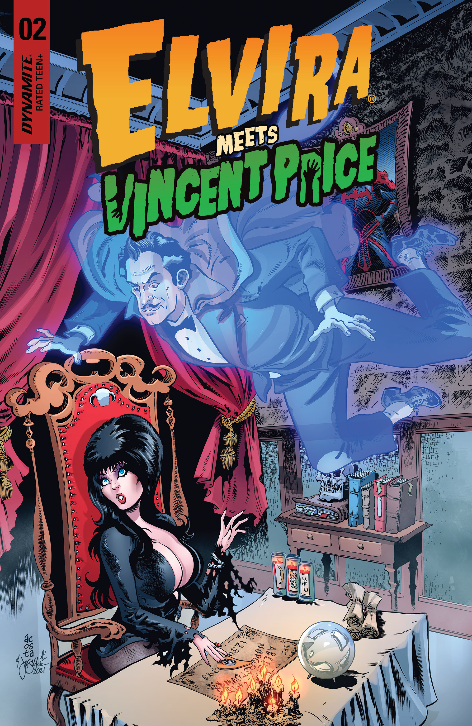 Read online Elvira Meets Vincent Price comic -  Issue #2 - 1