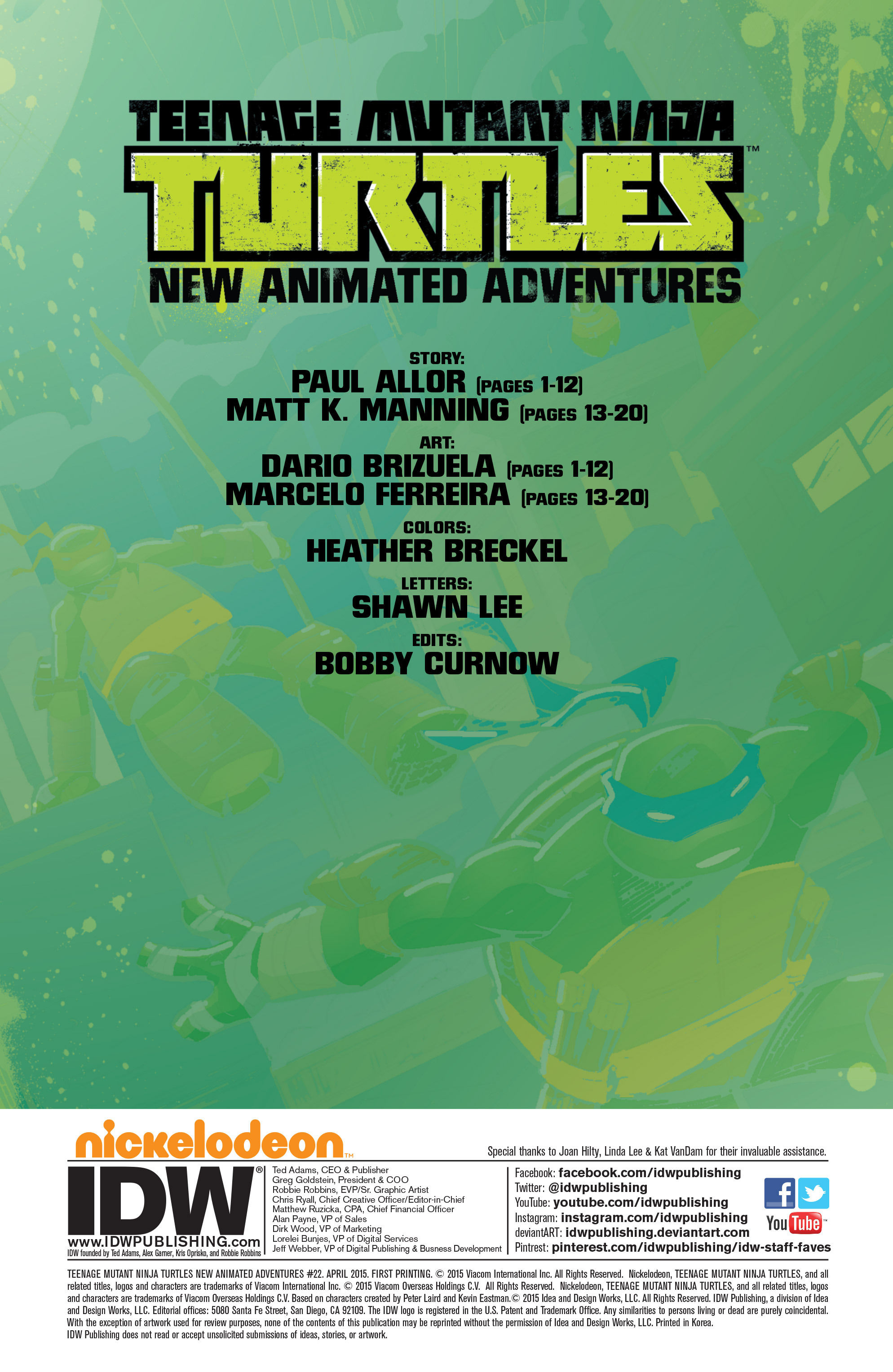Read online Teenage Mutant Ninja Turtles New Animated Adventures comic -  Issue #22 - 2