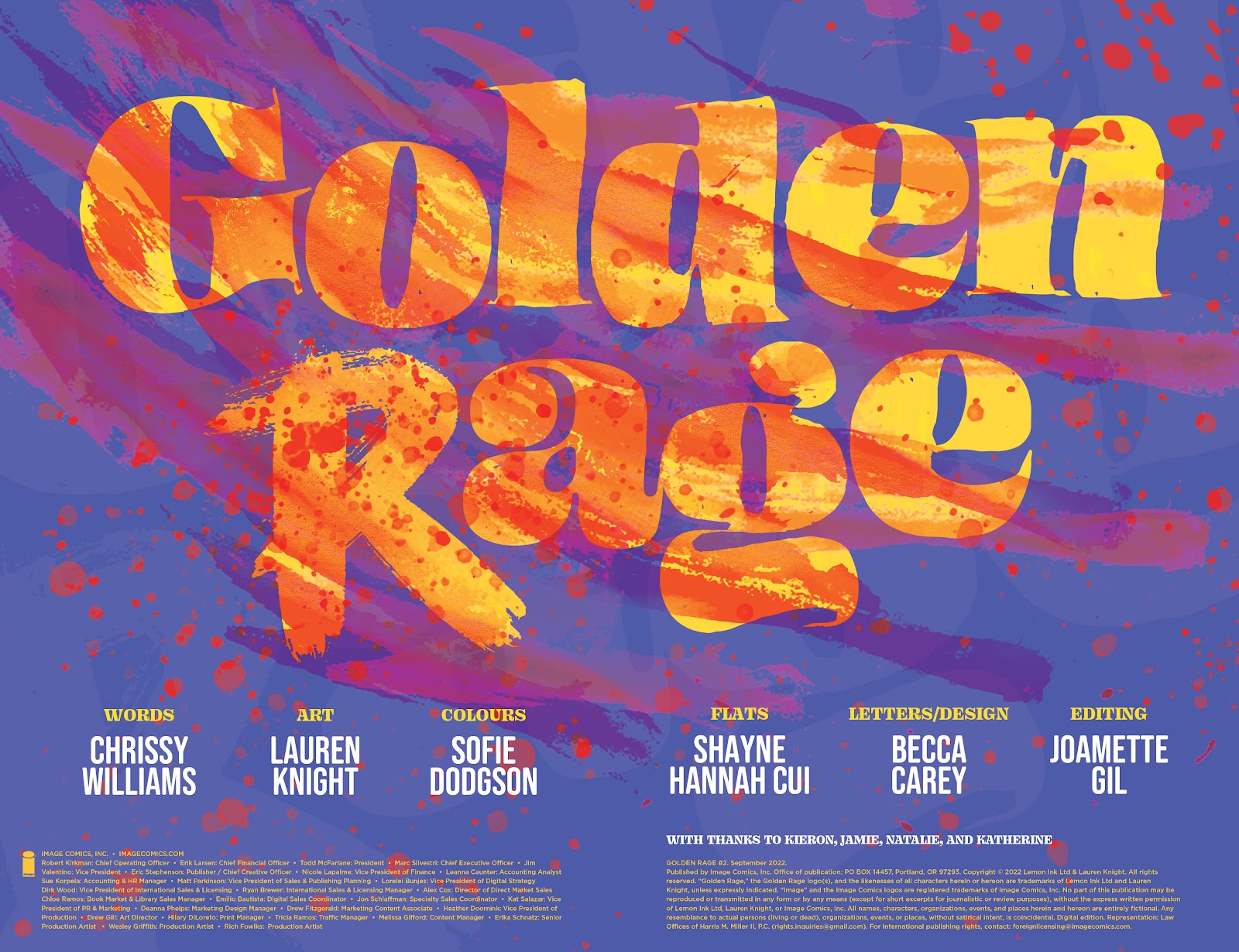 Golden Rage issue 2 - Page 2