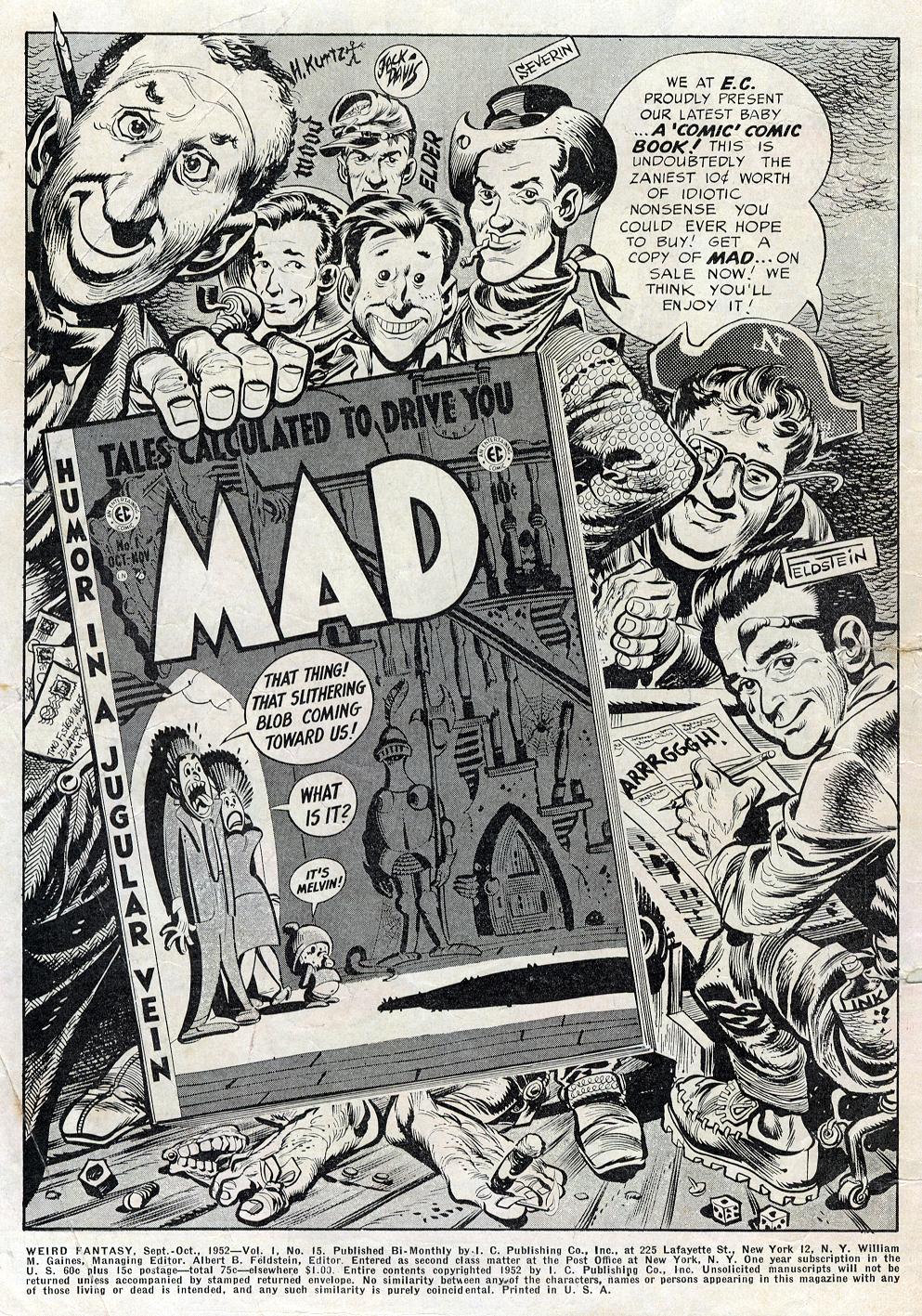 Read online Weird Fantasy (1951) comic -  Issue #15 - 2
