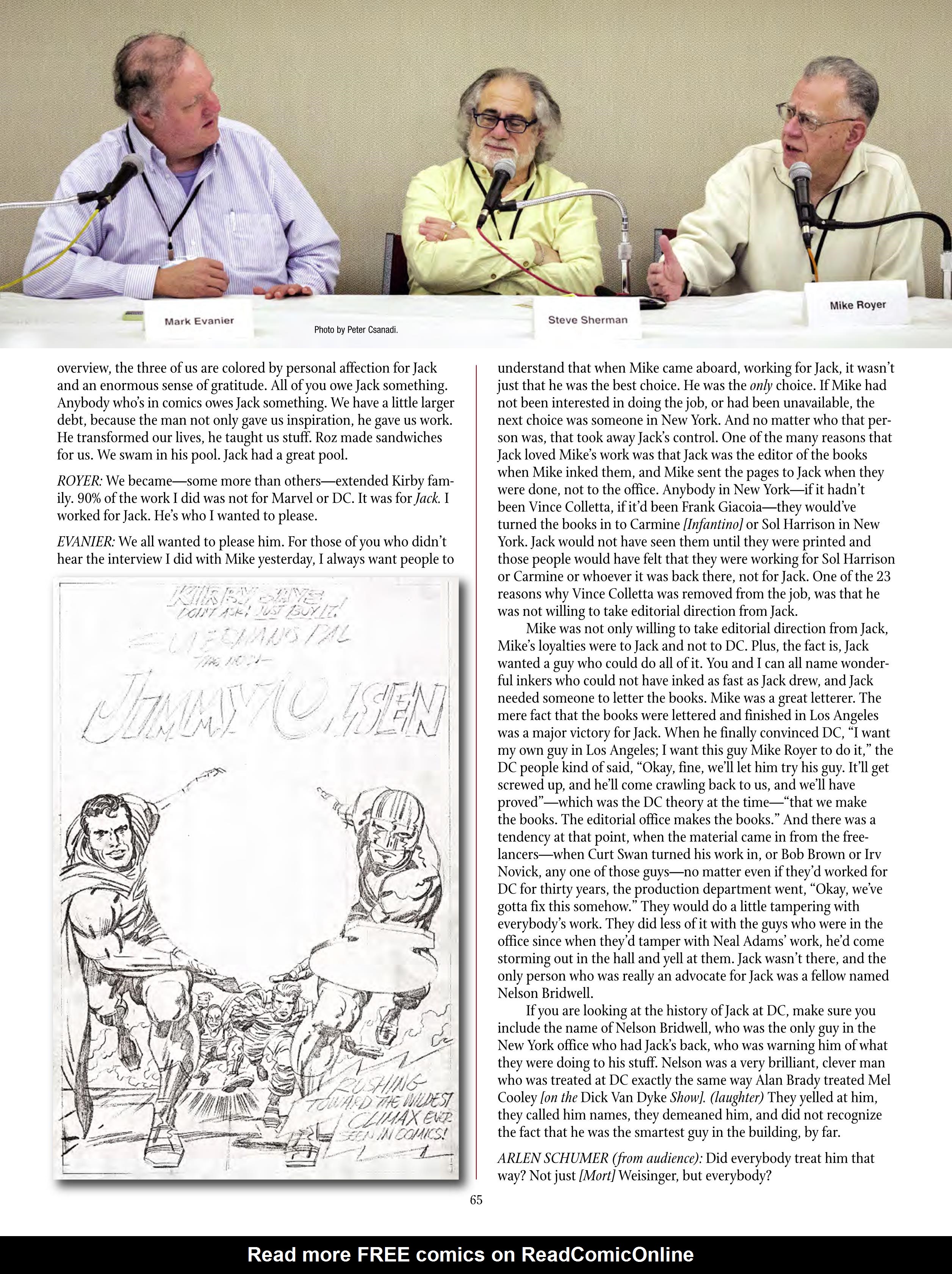 Read online The Jack Kirby Collector comic -  Issue #71 - 67
