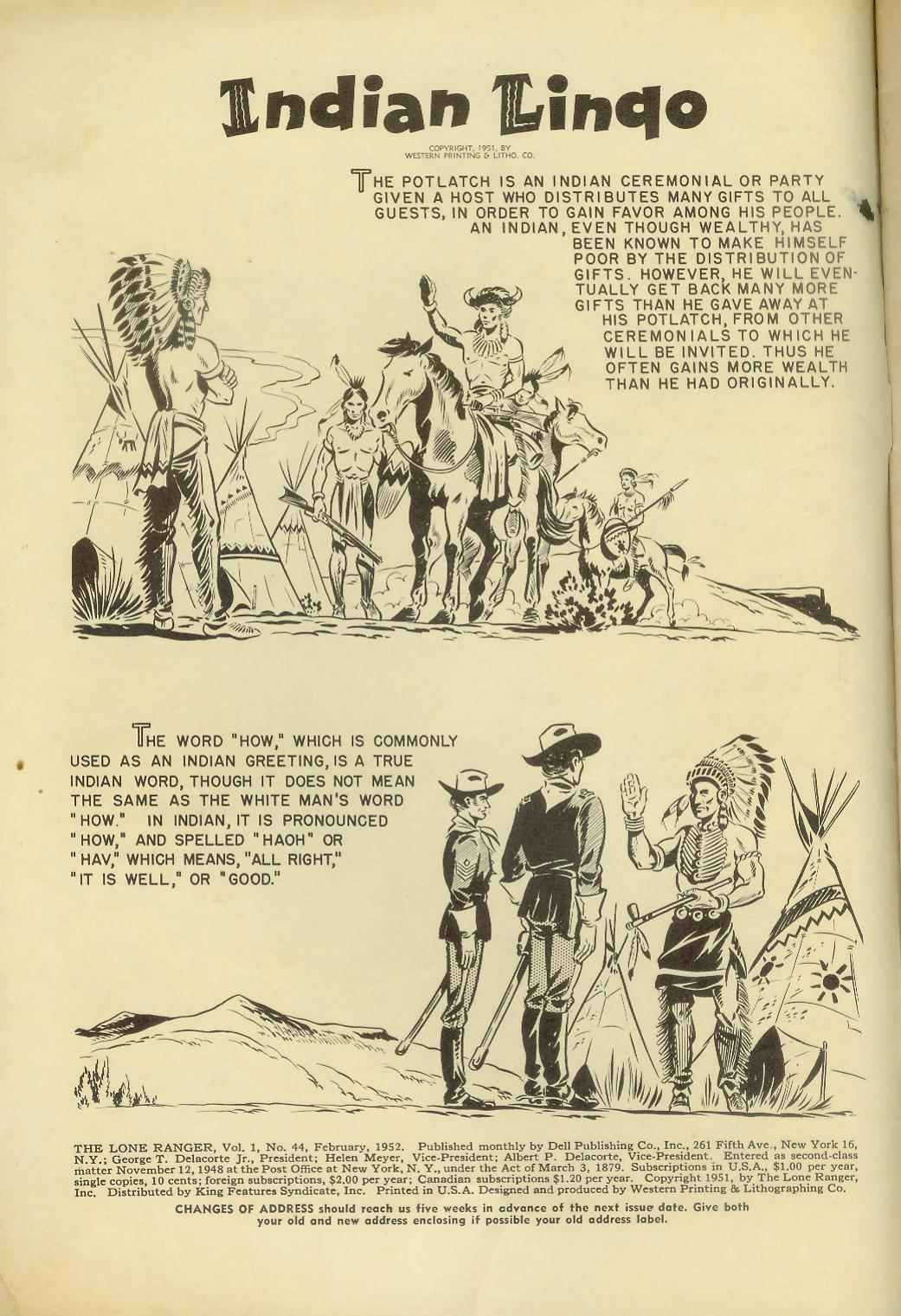 Read online The Lone Ranger (1948) comic -  Issue #44 - 2