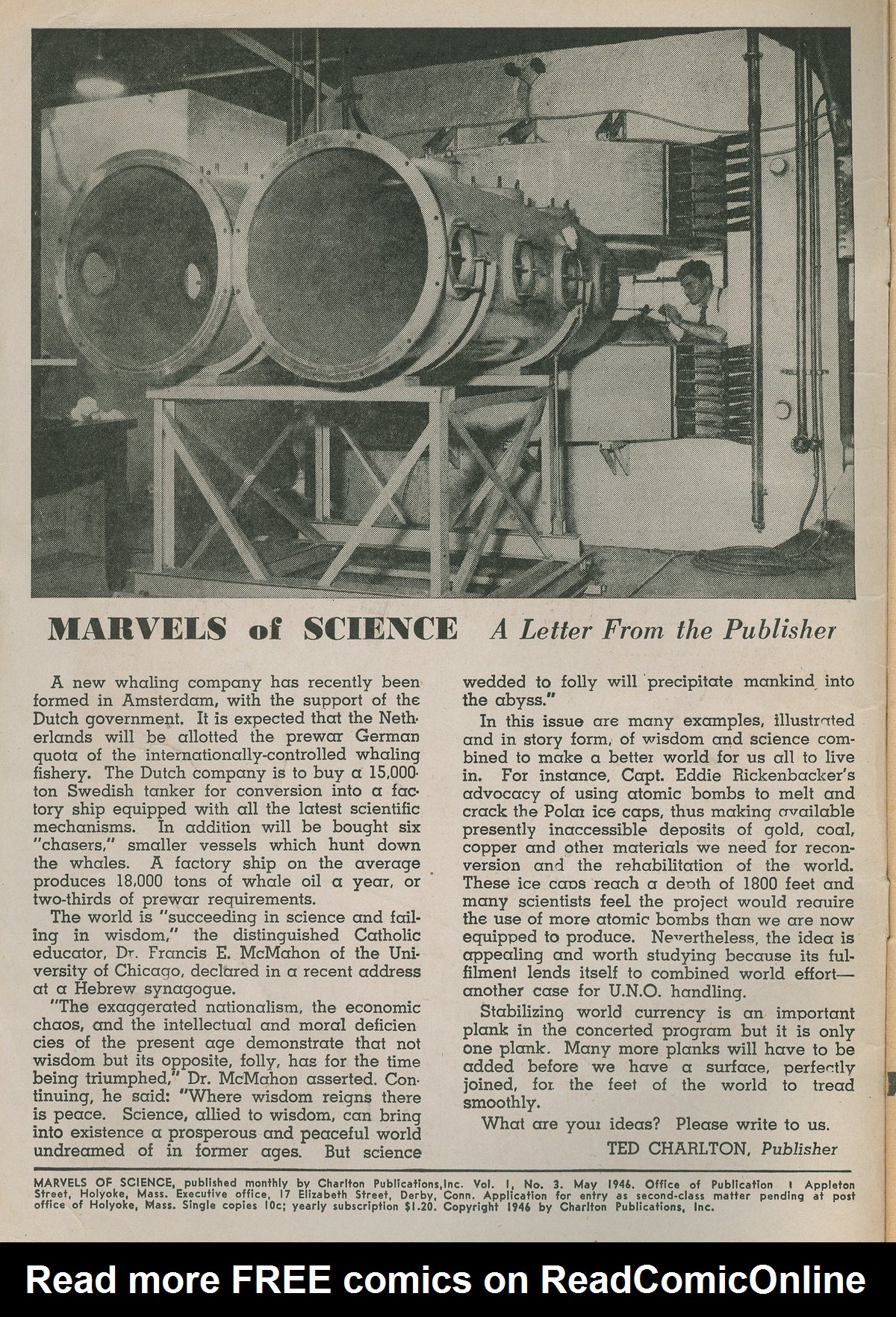 Read online Marvels Of Science comic -  Issue #3 - 2