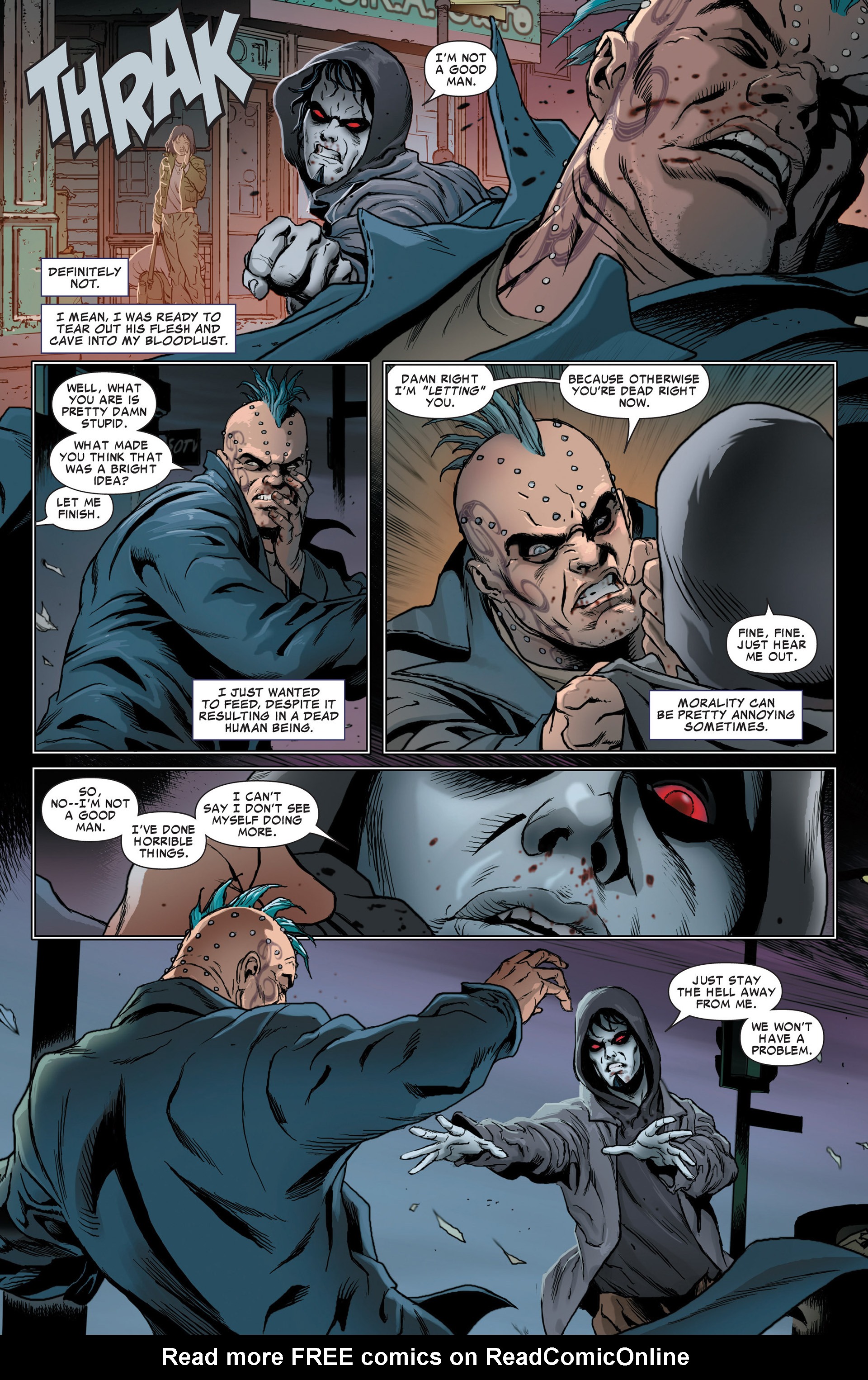 Read online Morbius: The Living Vampire comic -  Issue #2 - 7