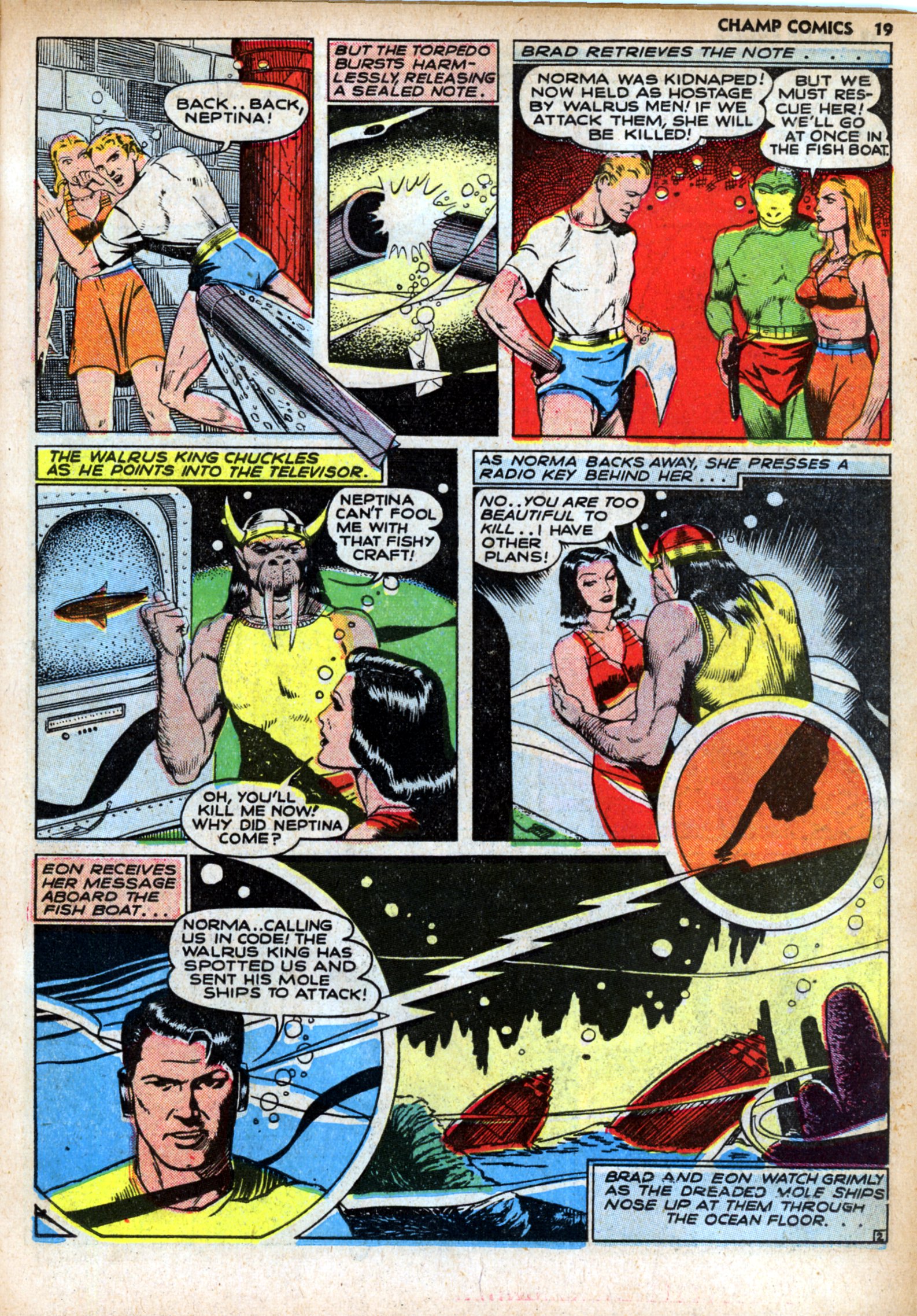 Read online Champ Comics comic -  Issue #15 - 21