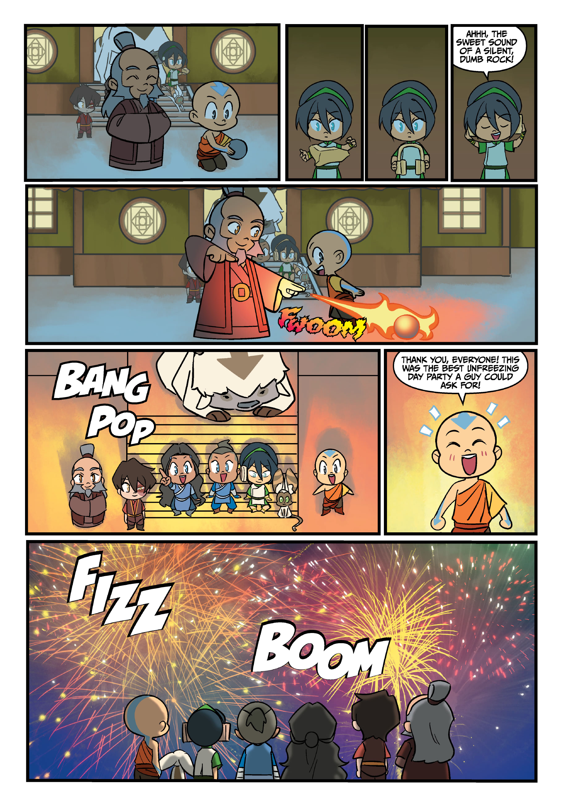 Read online Avatar: The Last Airbender Chibis - Aang's Unfreezing Day comic -  Issue # Full - 38