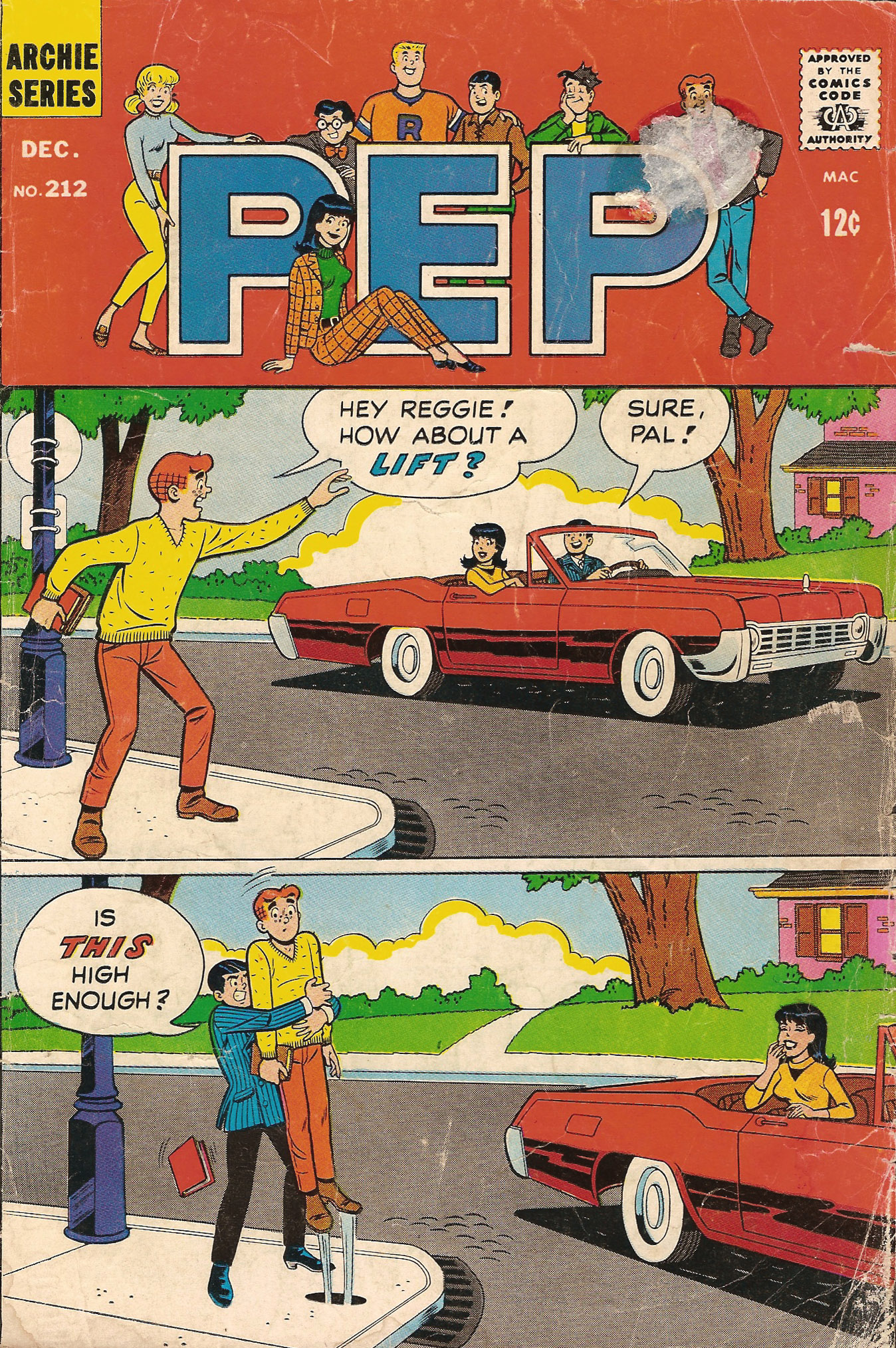 Read online Pep Comics comic -  Issue #212 - 1
