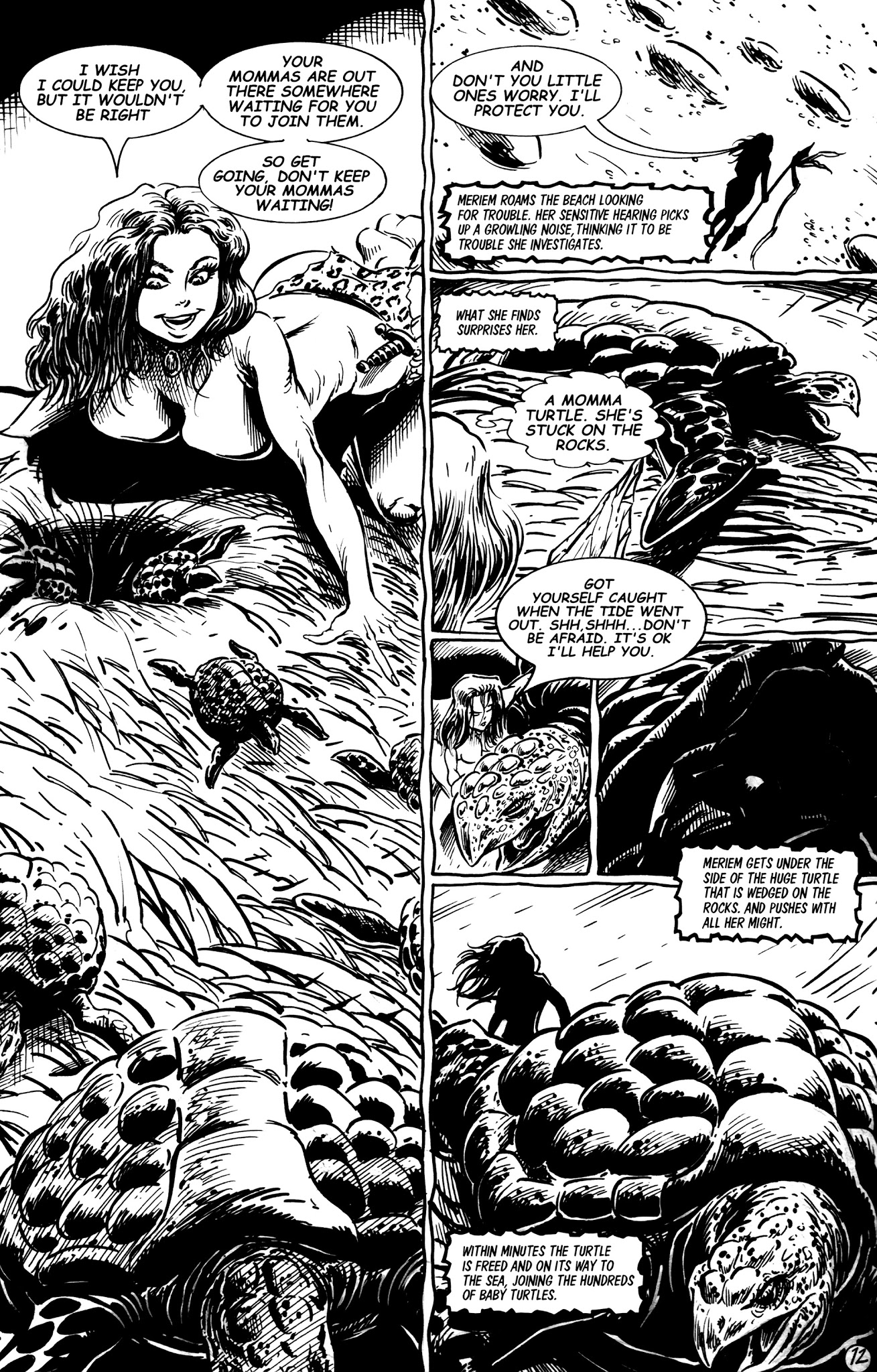 Read online Cavewoman: Sea Monsters comic -  Issue # Full - 14