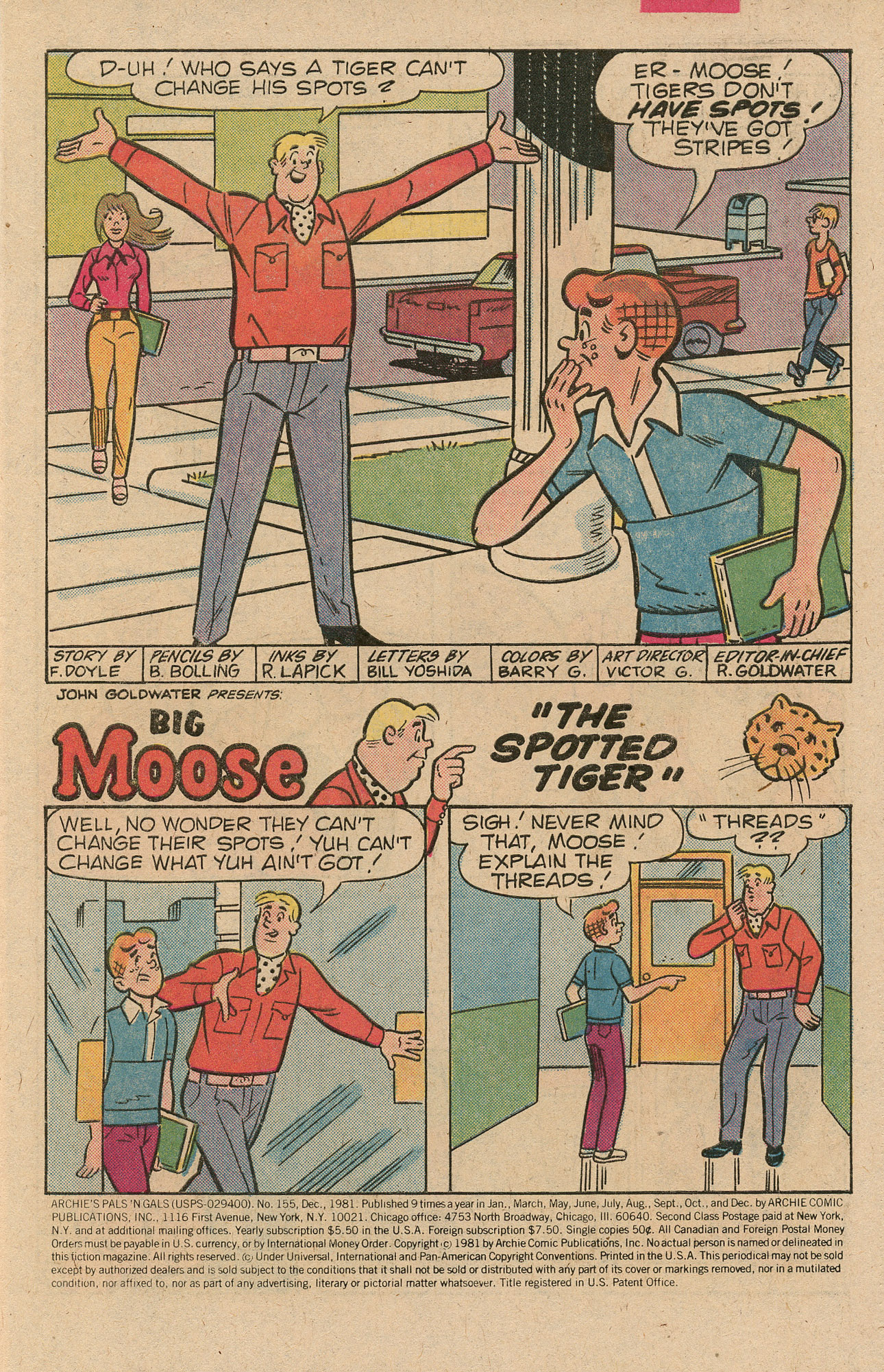 Read online Archie's Pals 'N' Gals (1952) comic -  Issue #155 - 3
