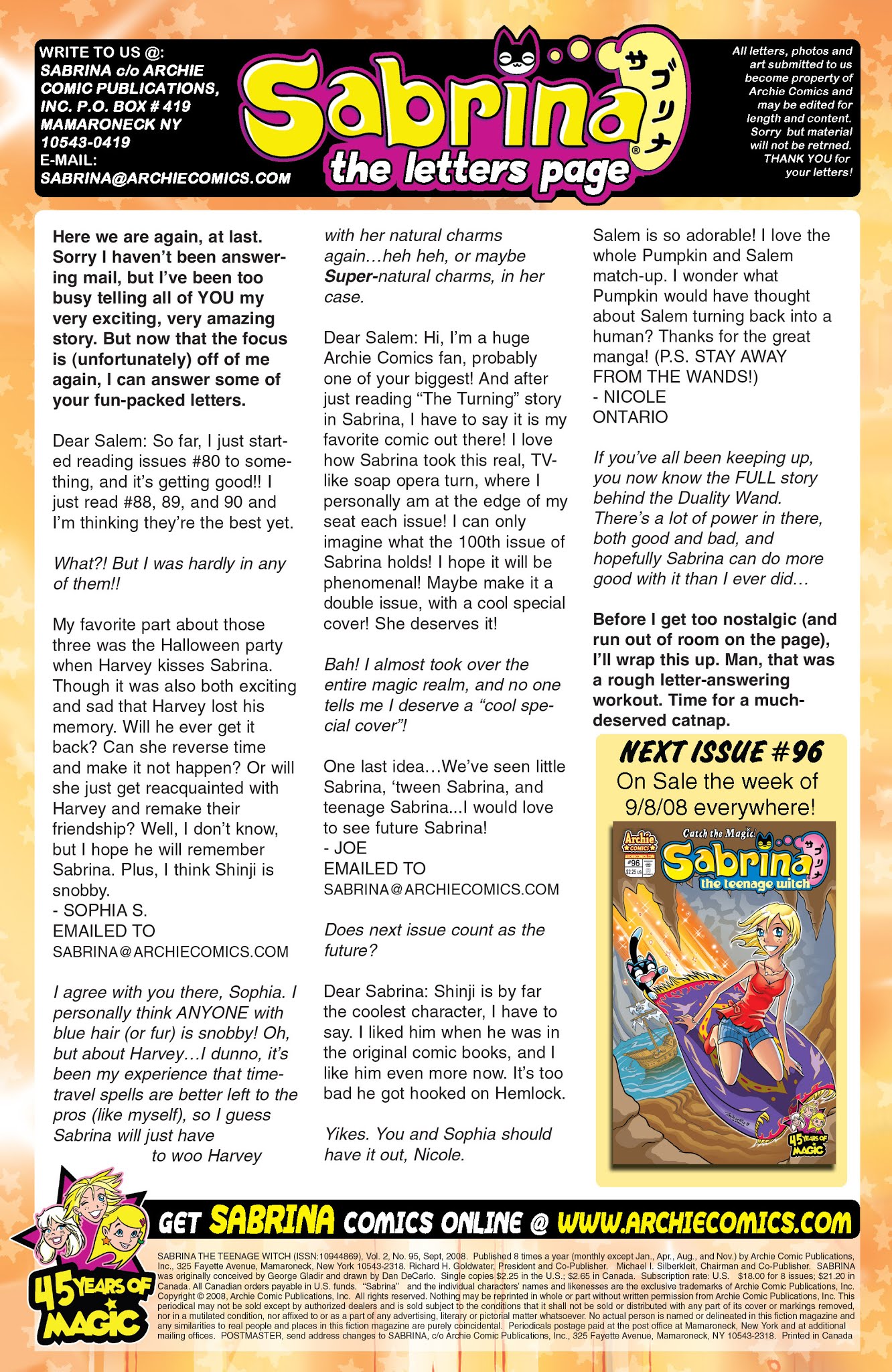 Read online Sabrina the Teenage Witch (2000) comic -  Issue #95 - 24
