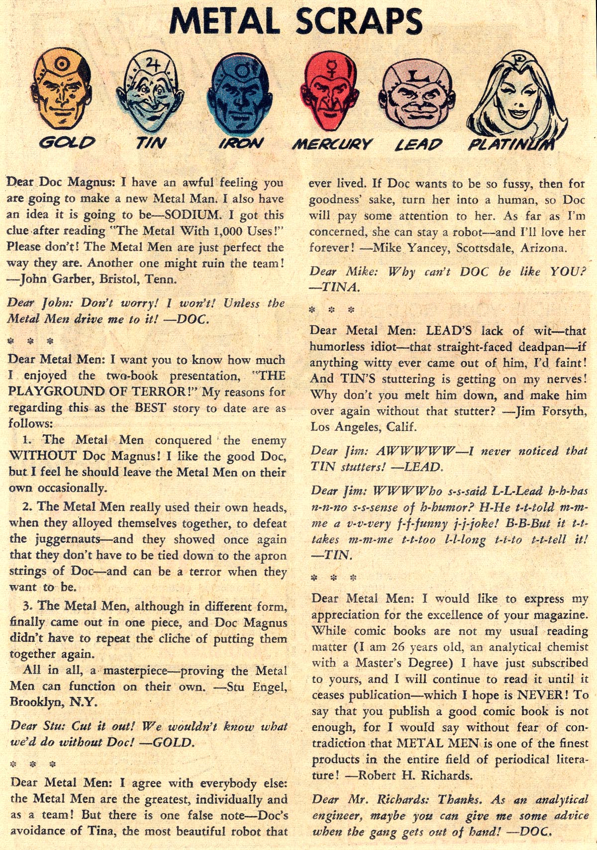Read online Metal Men (1963) comic -  Issue #13 - 18