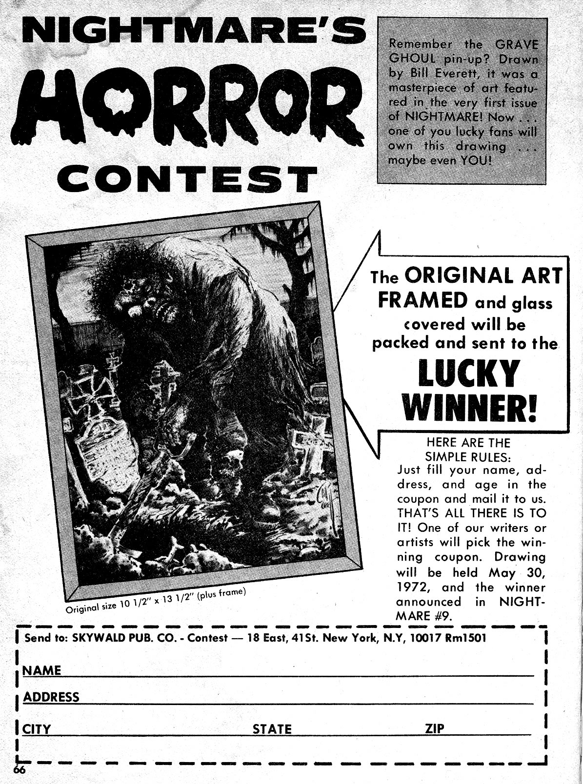 Read online Nightmare (1970) comic -  Issue #7 - 66