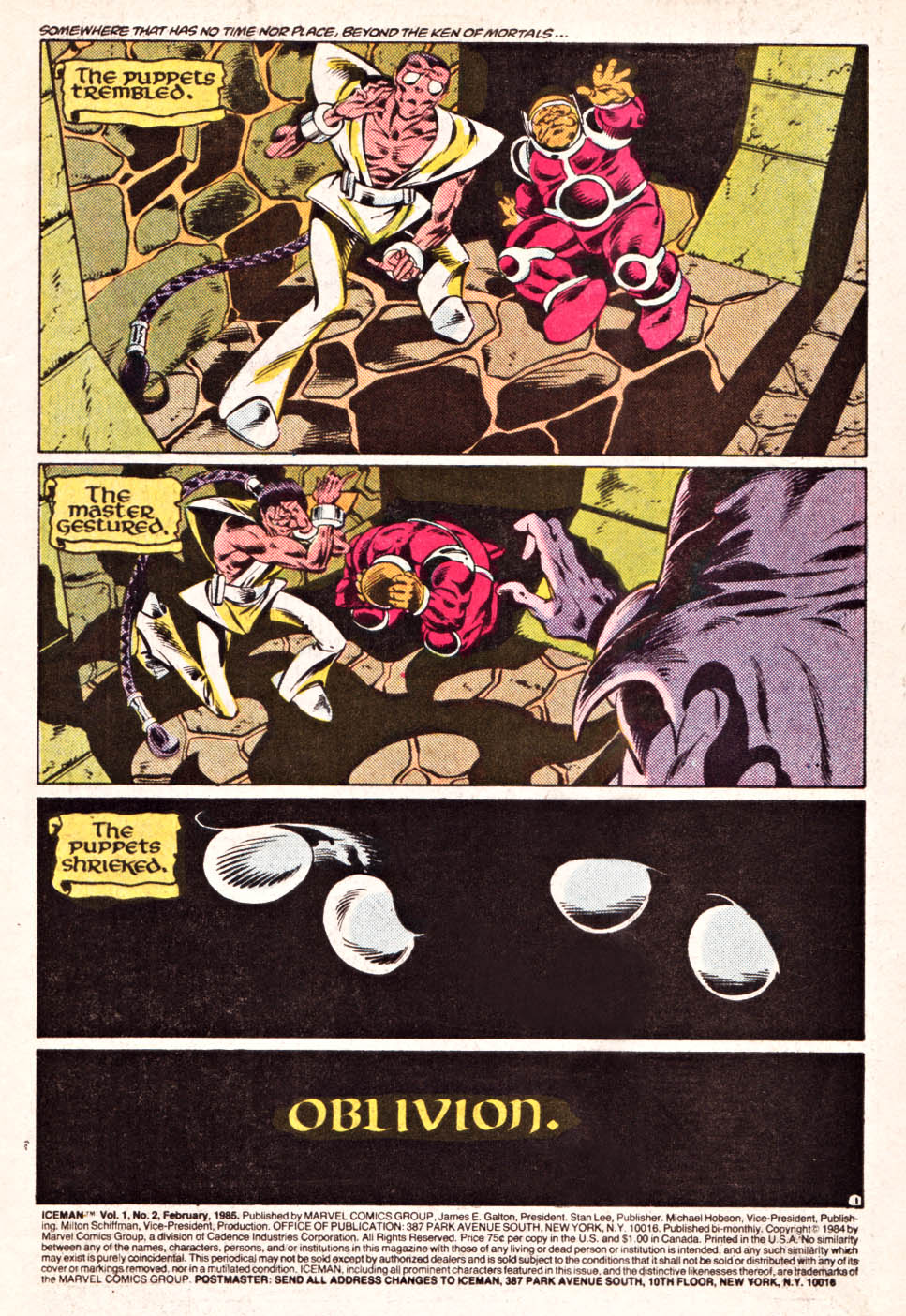 Read online Iceman (1984) comic -  Issue #2 - 2