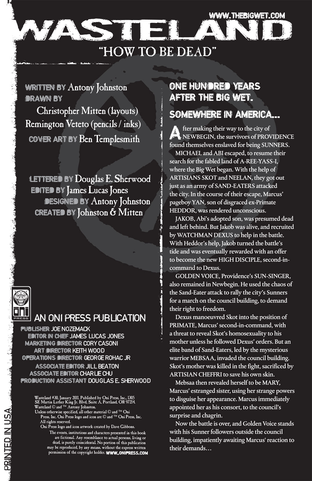 Read online Wasteland (2006) comic -  Issue #30 - 2