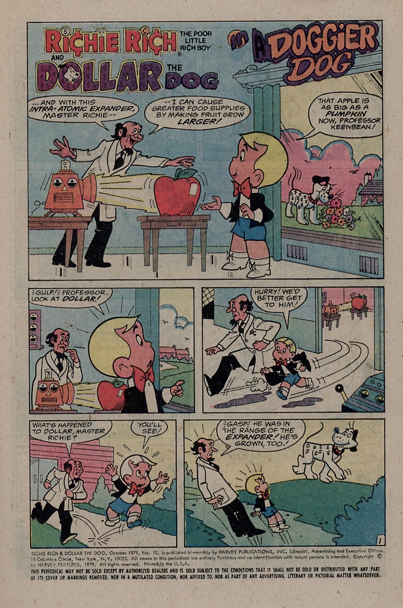 Read online Richie Rich & Dollar the Dog comic -  Issue #10 - 5