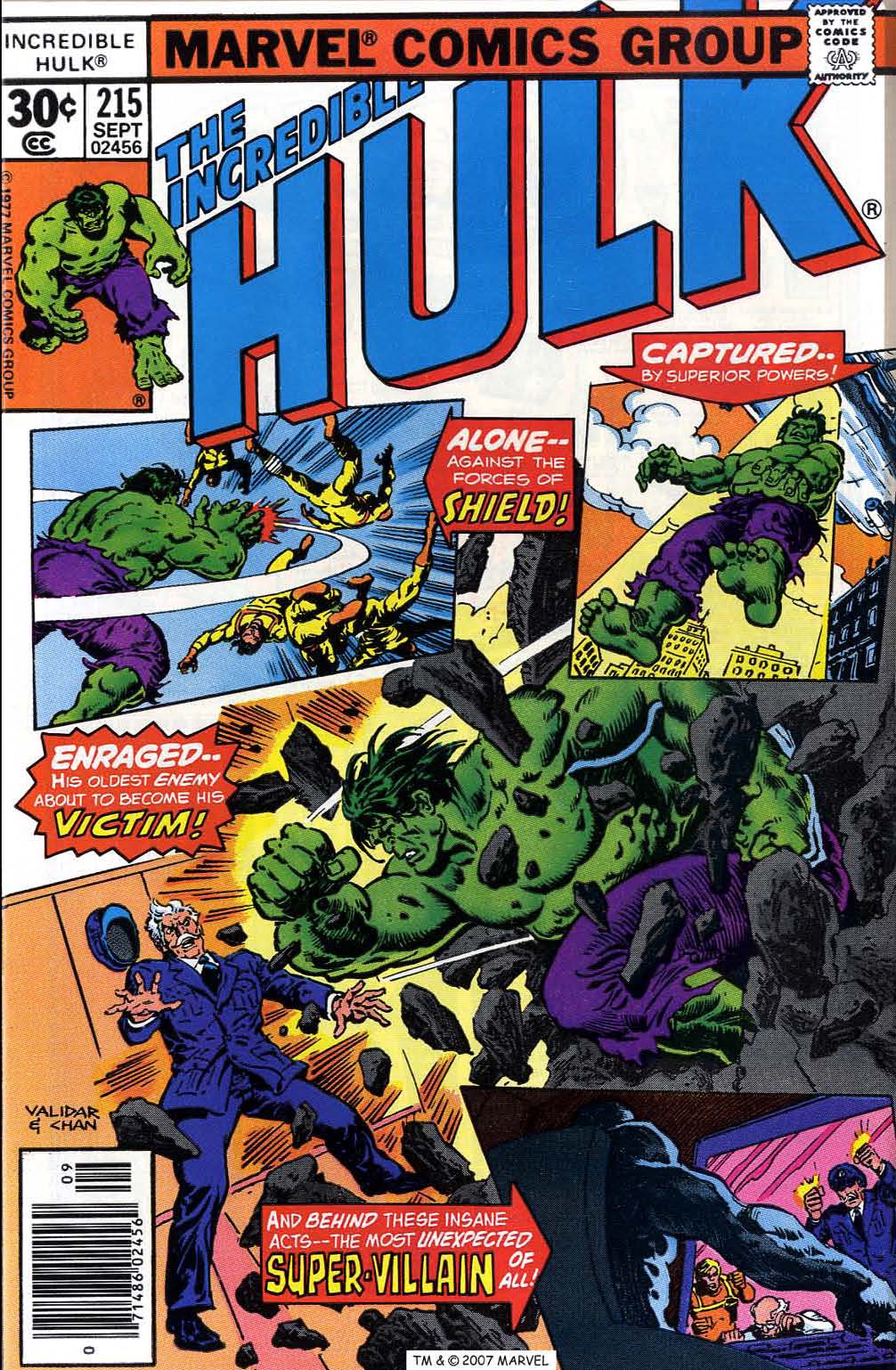 Read online The Incredible Hulk (1968) comic -  Issue #215 - 1