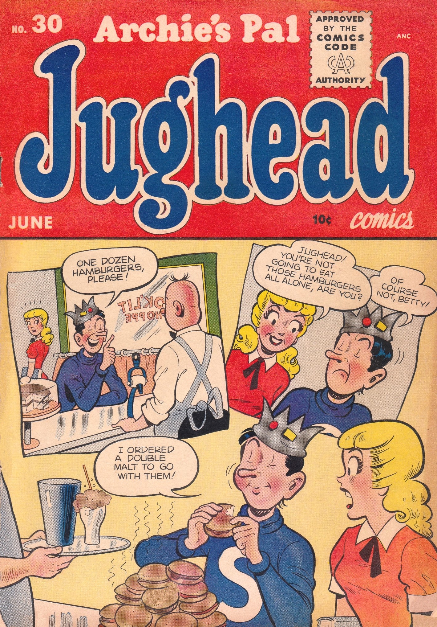 Read online Archie's Pal Jughead comic -  Issue #30 - 1