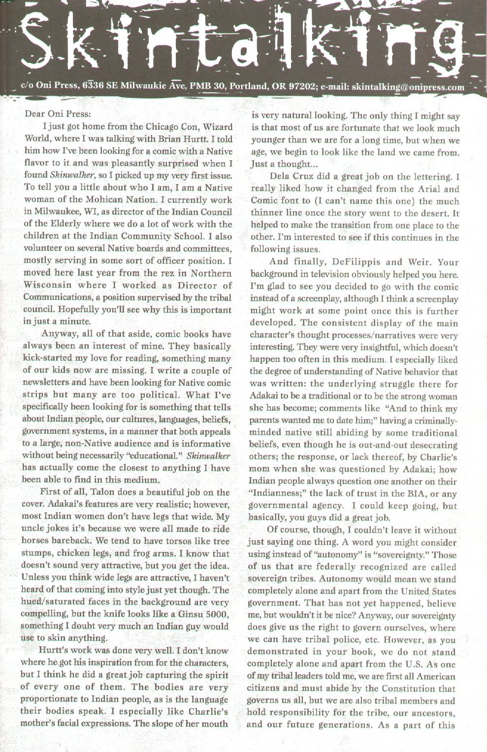 Read online Skinwalker comic -  Issue #3 - 26